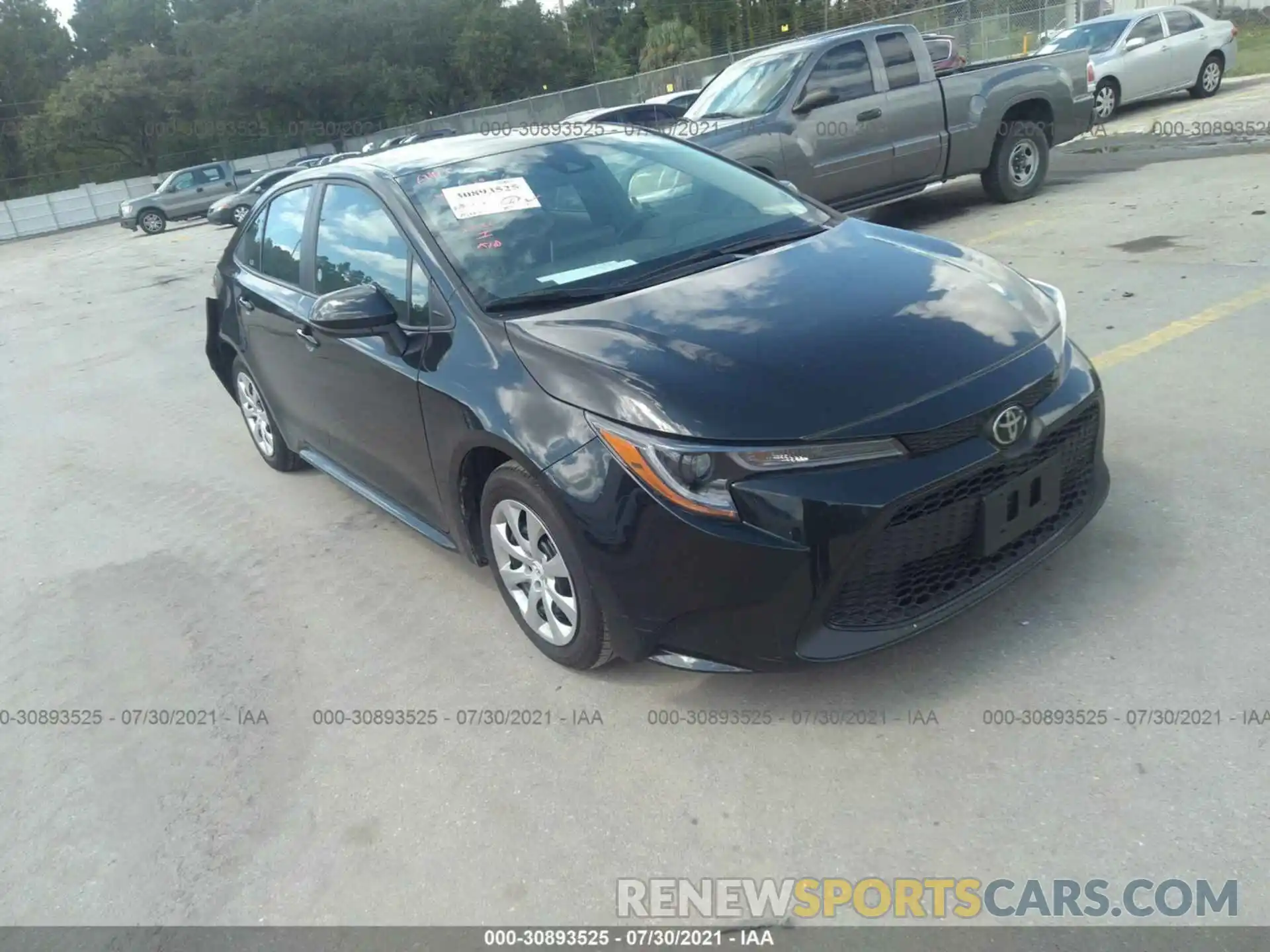 1 Photograph of a damaged car 5YFEPRAE5LP068935 TOYOTA COROLLA 2020