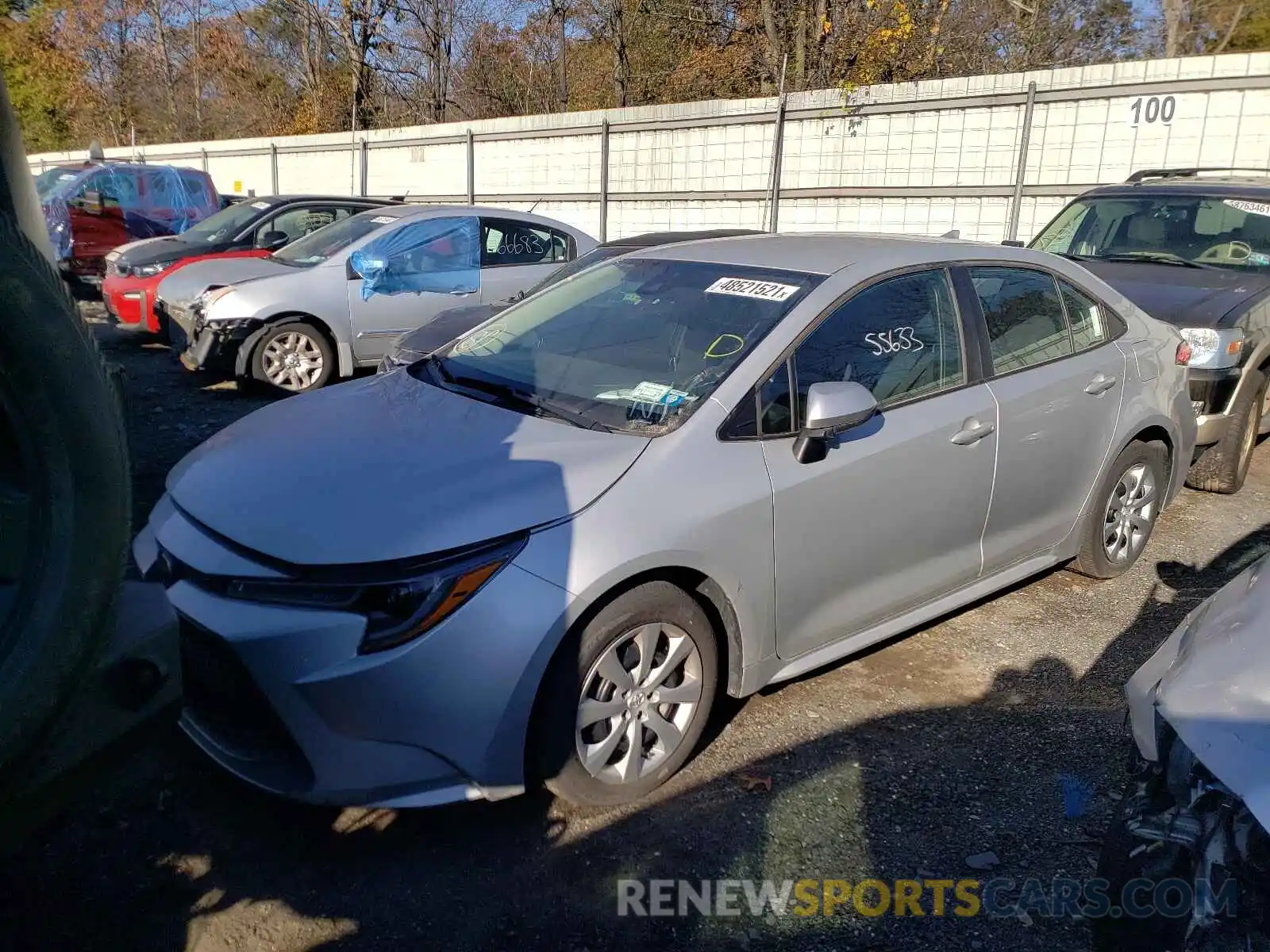 2 Photograph of a damaged car 5YFEPRAE5LP069132 TOYOTA COROLLA 2020