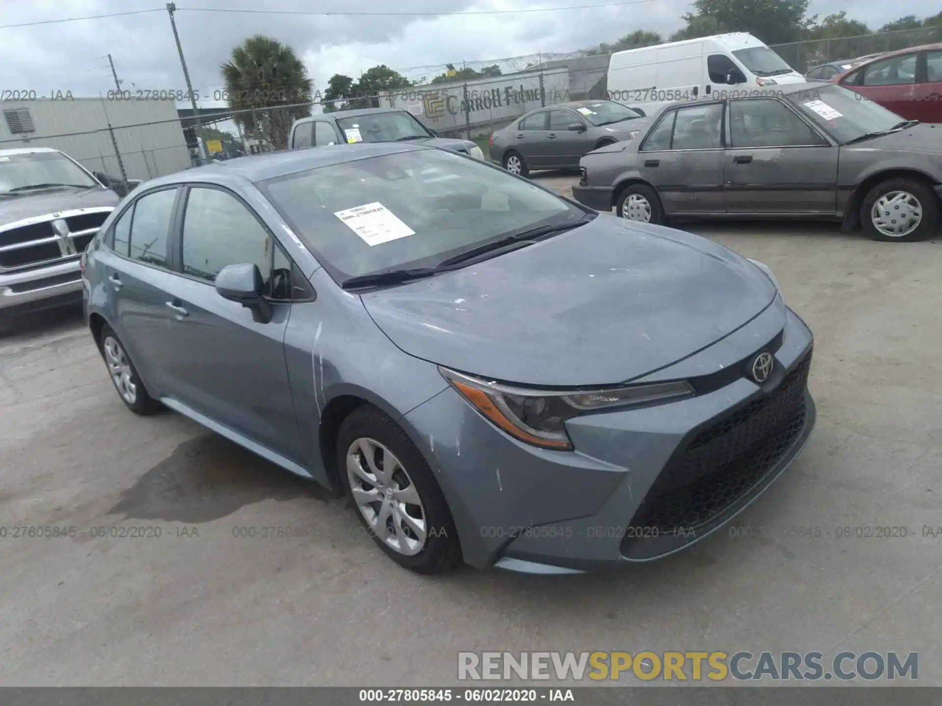 1 Photograph of a damaged car 5YFEPRAE5LP069972 TOYOTA COROLLA 2020