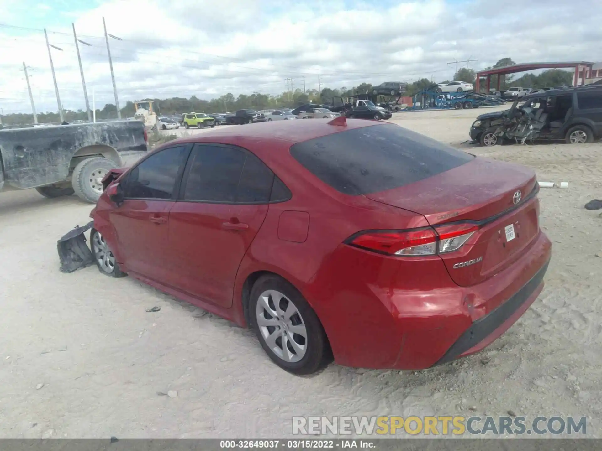 3 Photograph of a damaged car 5YFEPRAE5LP070541 TOYOTA COROLLA 2020