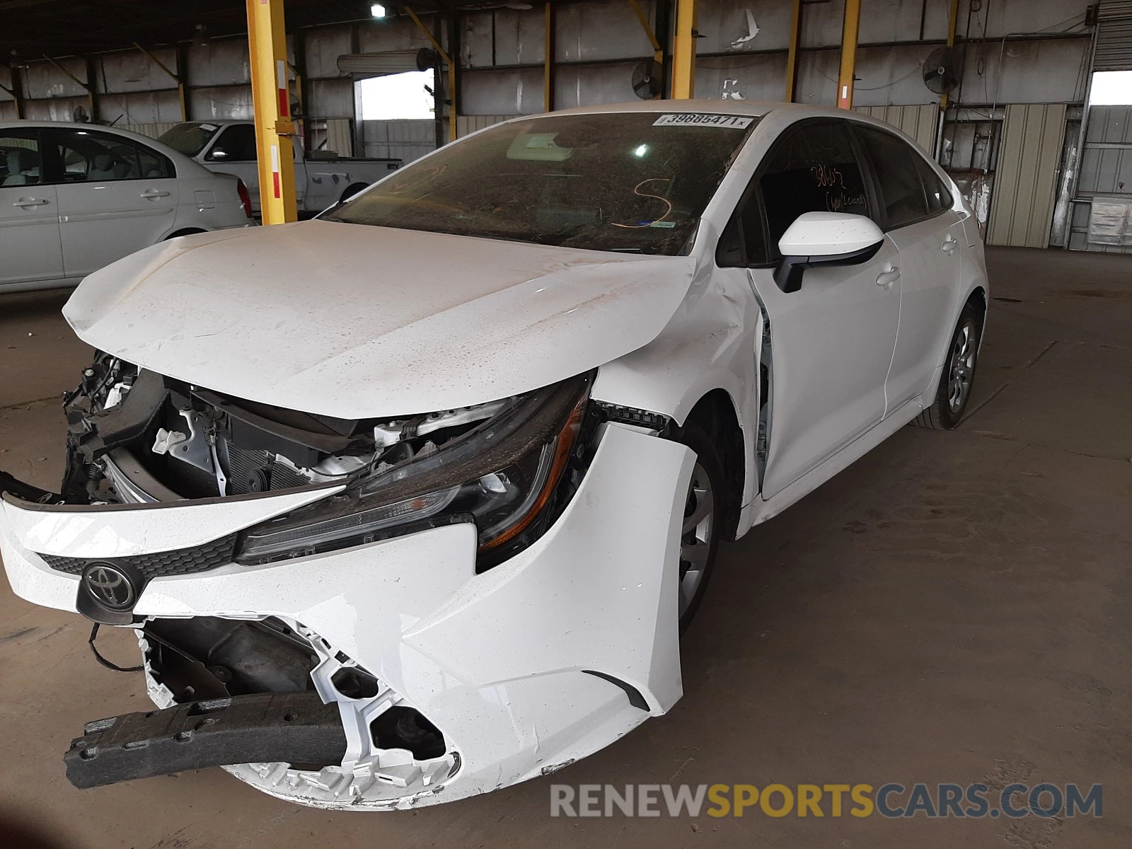 2 Photograph of a damaged car 5YFEPRAE5LP070653 TOYOTA COROLLA 2020