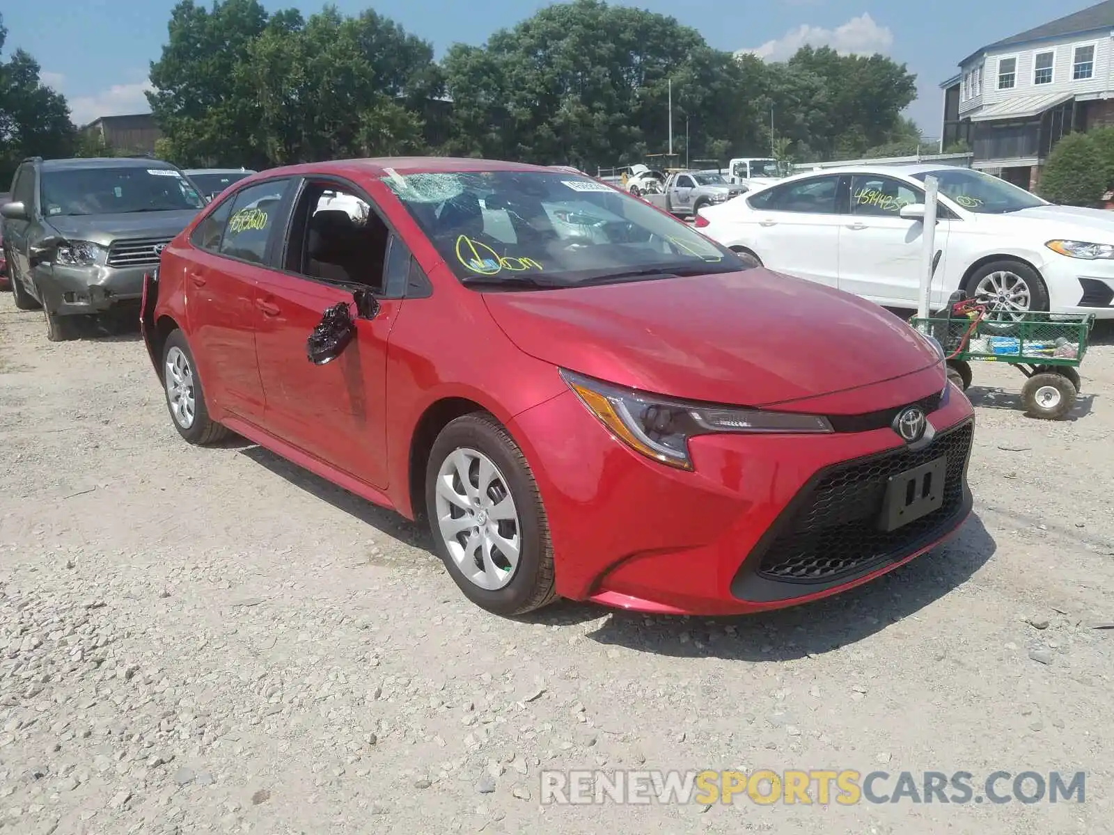 1 Photograph of a damaged car 5YFEPRAE5LP073777 TOYOTA COROLLA 2020