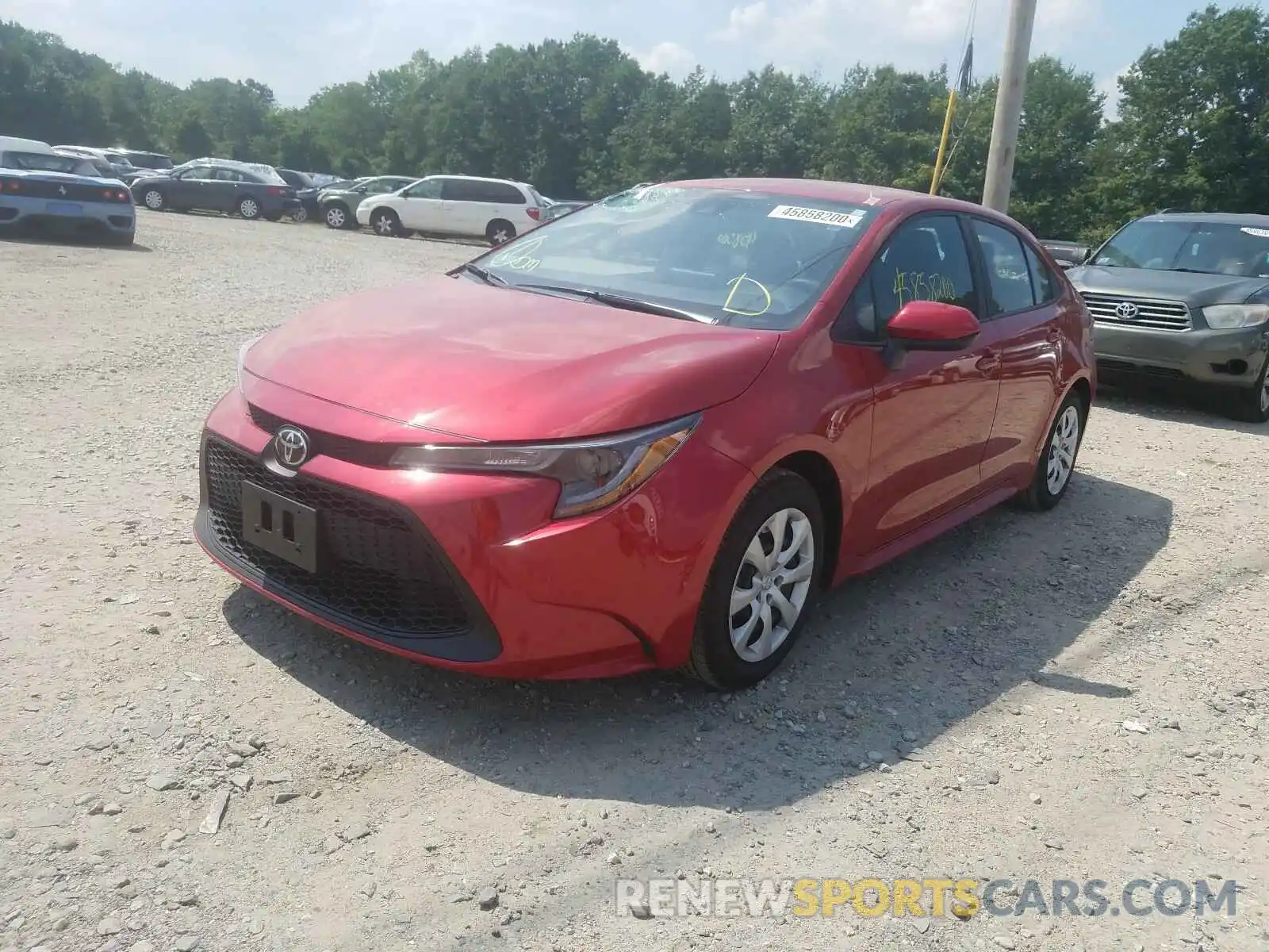 2 Photograph of a damaged car 5YFEPRAE5LP073777 TOYOTA COROLLA 2020