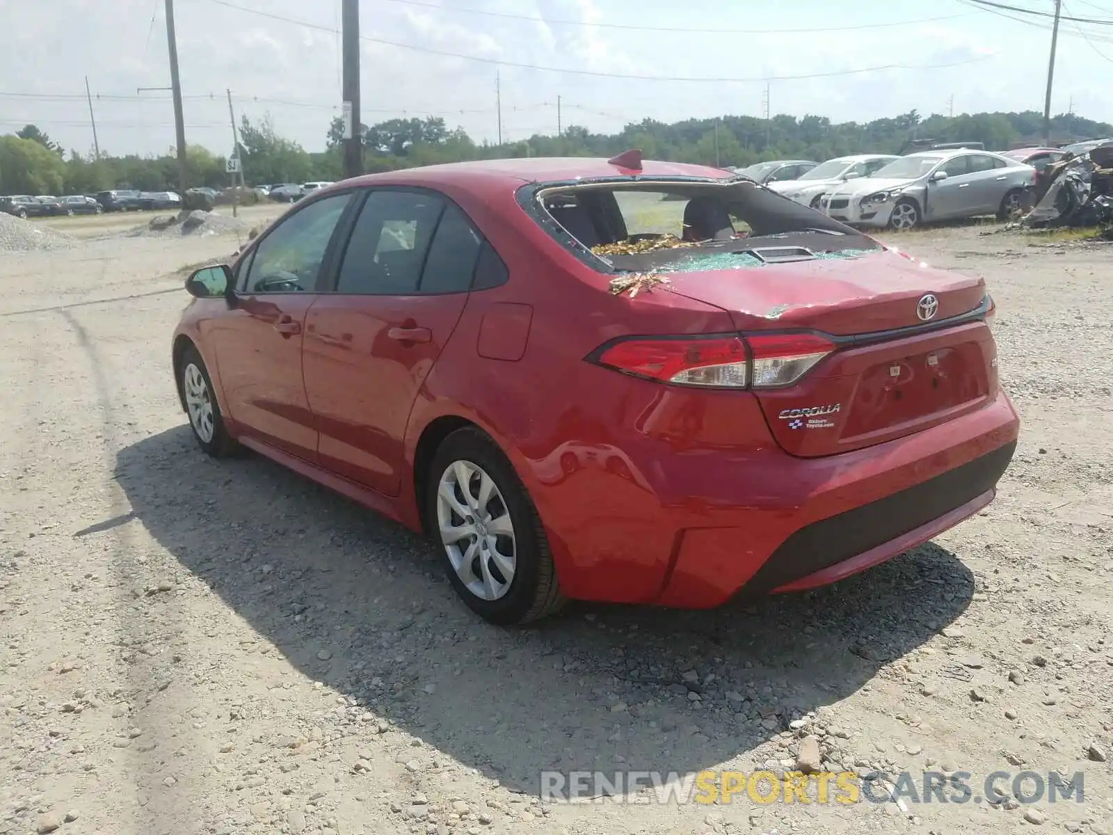 3 Photograph of a damaged car 5YFEPRAE5LP073777 TOYOTA COROLLA 2020