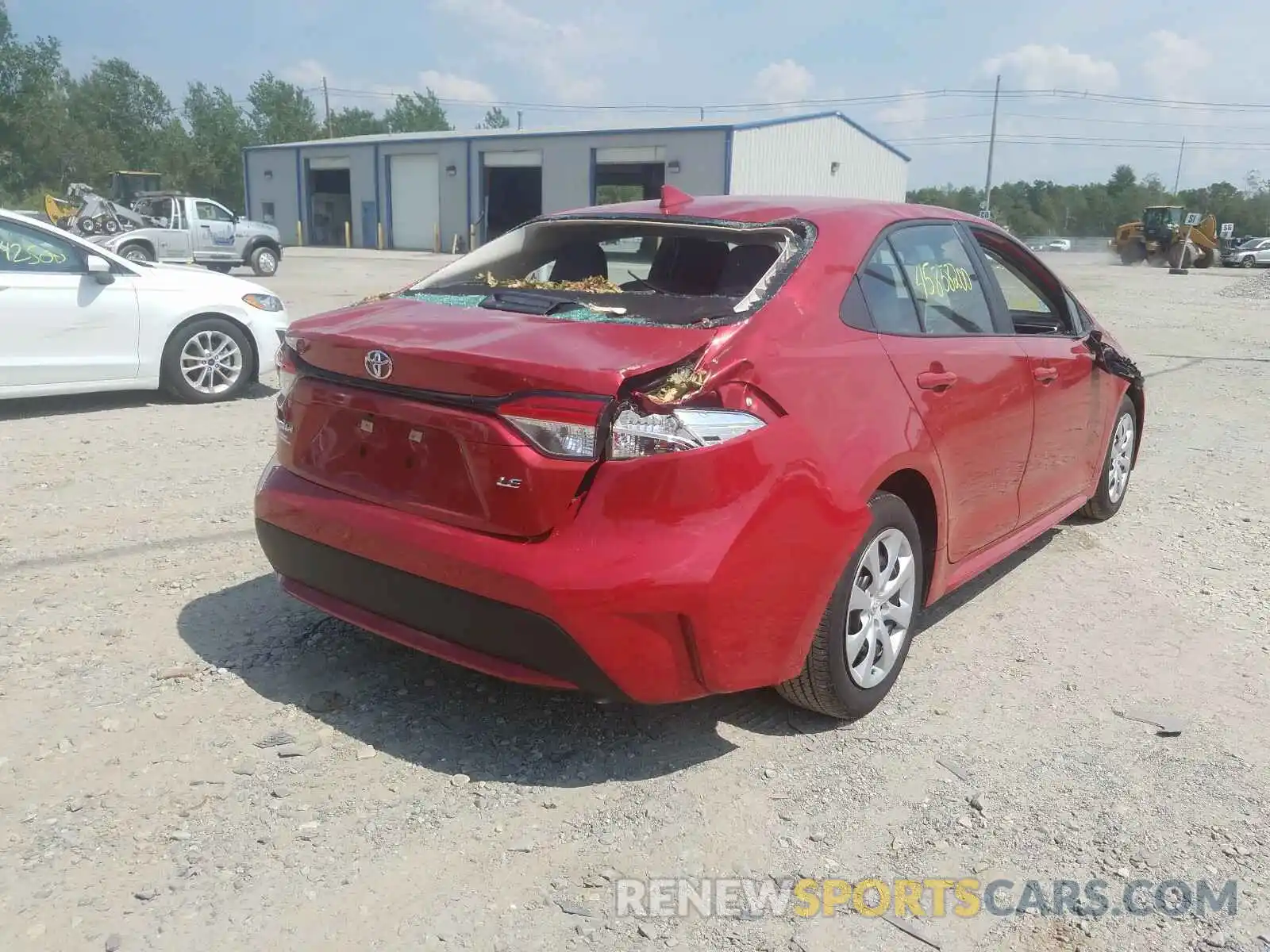 4 Photograph of a damaged car 5YFEPRAE5LP073777 TOYOTA COROLLA 2020