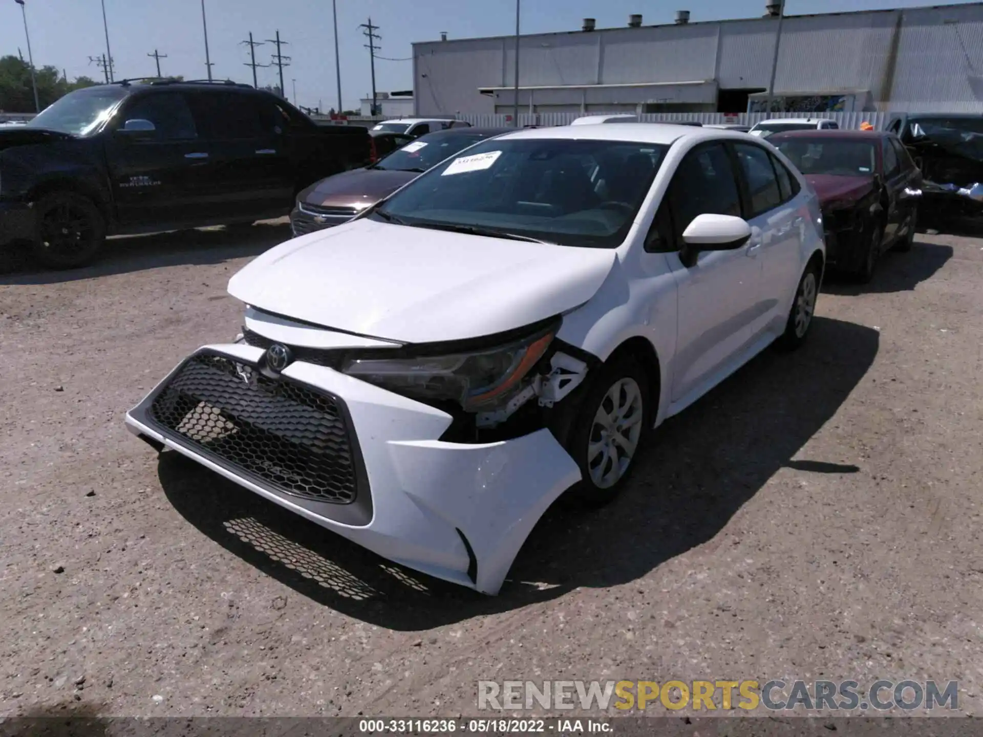 2 Photograph of a damaged car 5YFEPRAE5LP073861 TOYOTA COROLLA 2020