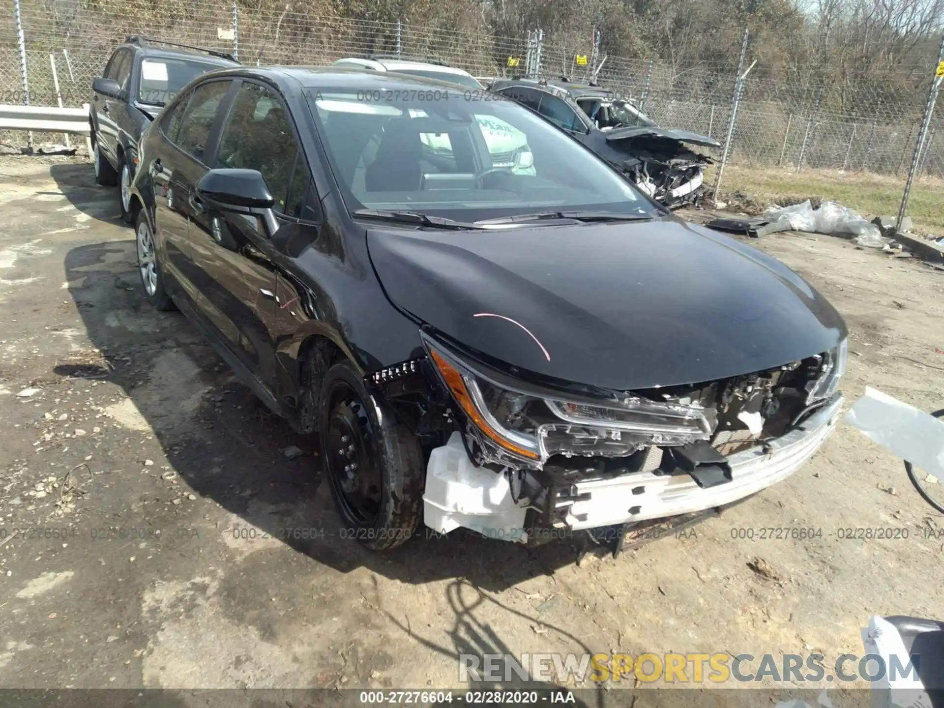 1 Photograph of a damaged car 5YFEPRAE5LP074380 TOYOTA COROLLA 2020