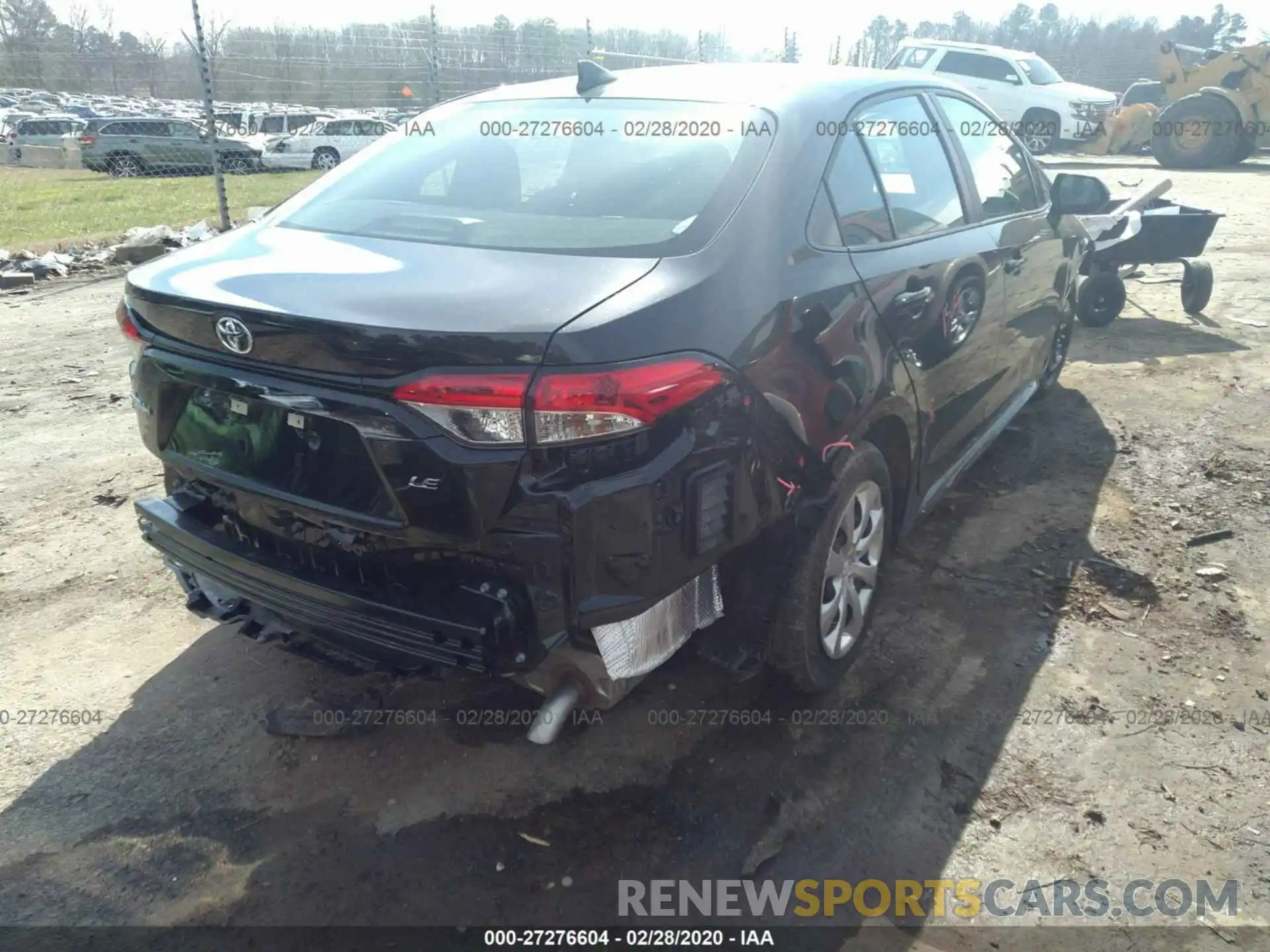 4 Photograph of a damaged car 5YFEPRAE5LP074380 TOYOTA COROLLA 2020