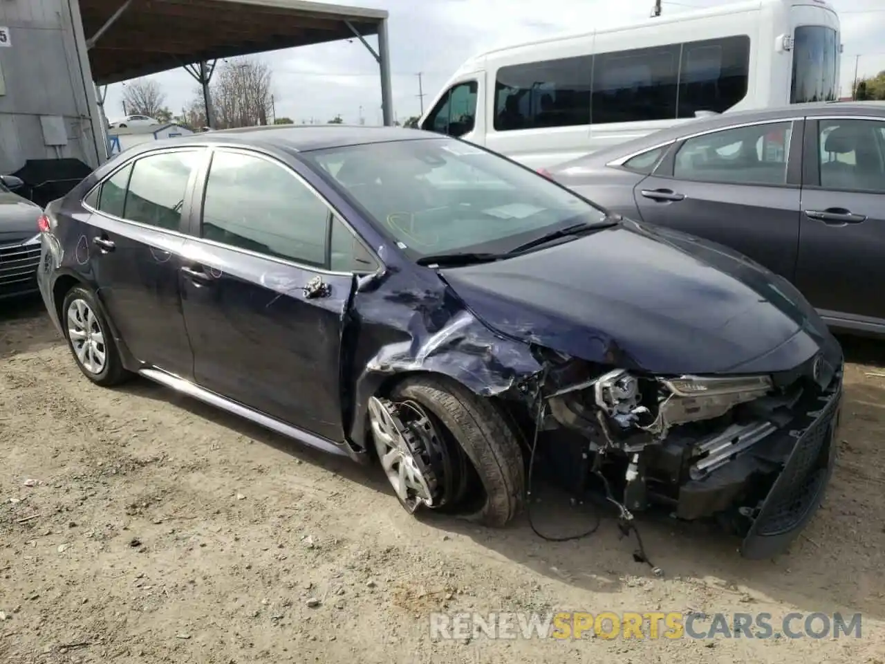 9 Photograph of a damaged car 5YFEPRAE5LP075660 TOYOTA COROLLA 2020