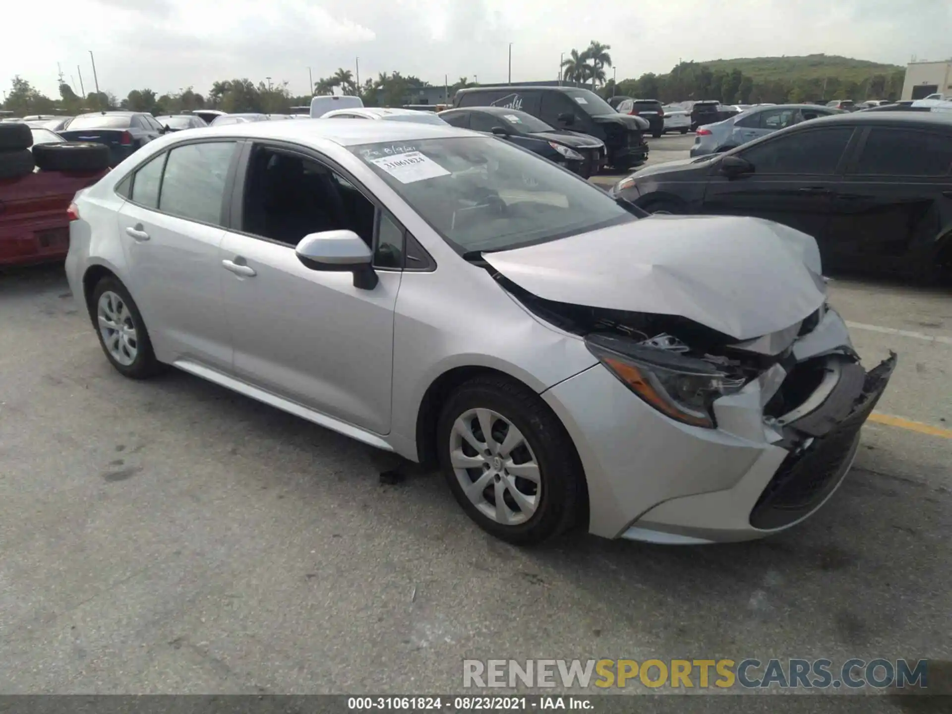 1 Photograph of a damaged car 5YFEPRAE5LP077022 TOYOTA COROLLA 2020