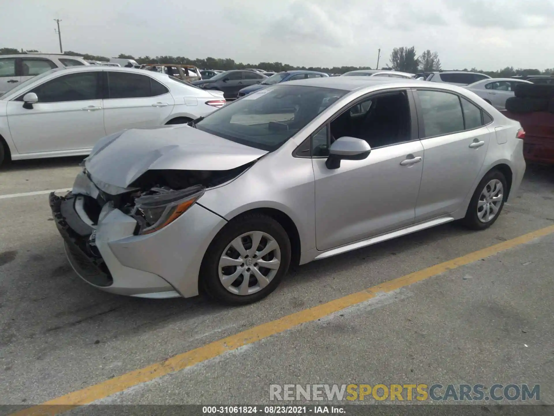 2 Photograph of a damaged car 5YFEPRAE5LP077022 TOYOTA COROLLA 2020