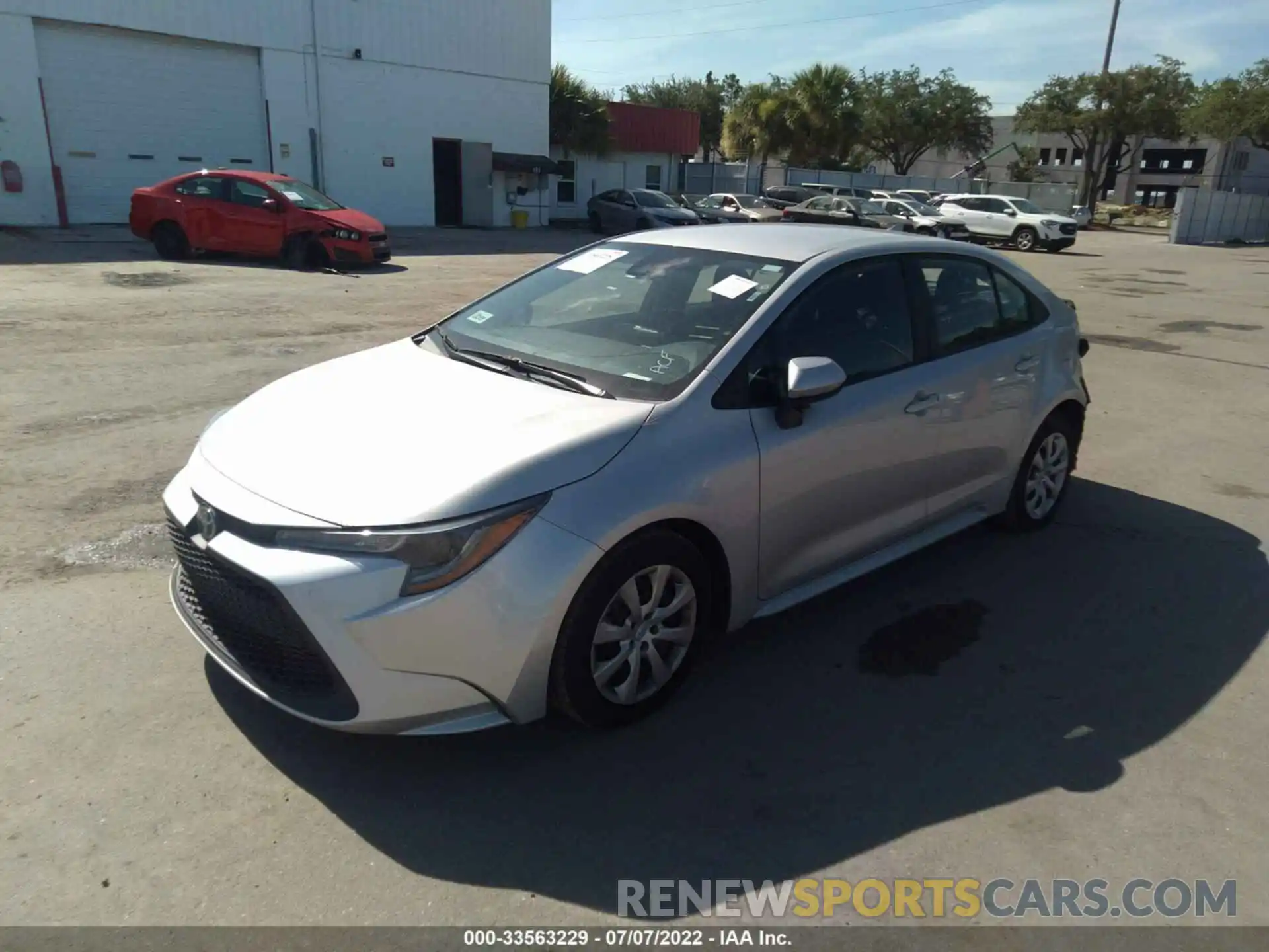 2 Photograph of a damaged car 5YFEPRAE5LP078767 TOYOTA COROLLA 2020