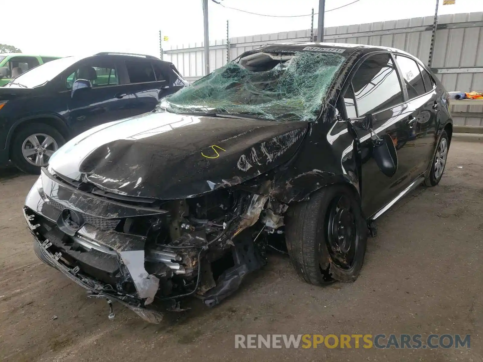 2 Photograph of a damaged car 5YFEPRAE5LP079062 TOYOTA COROLLA 2020