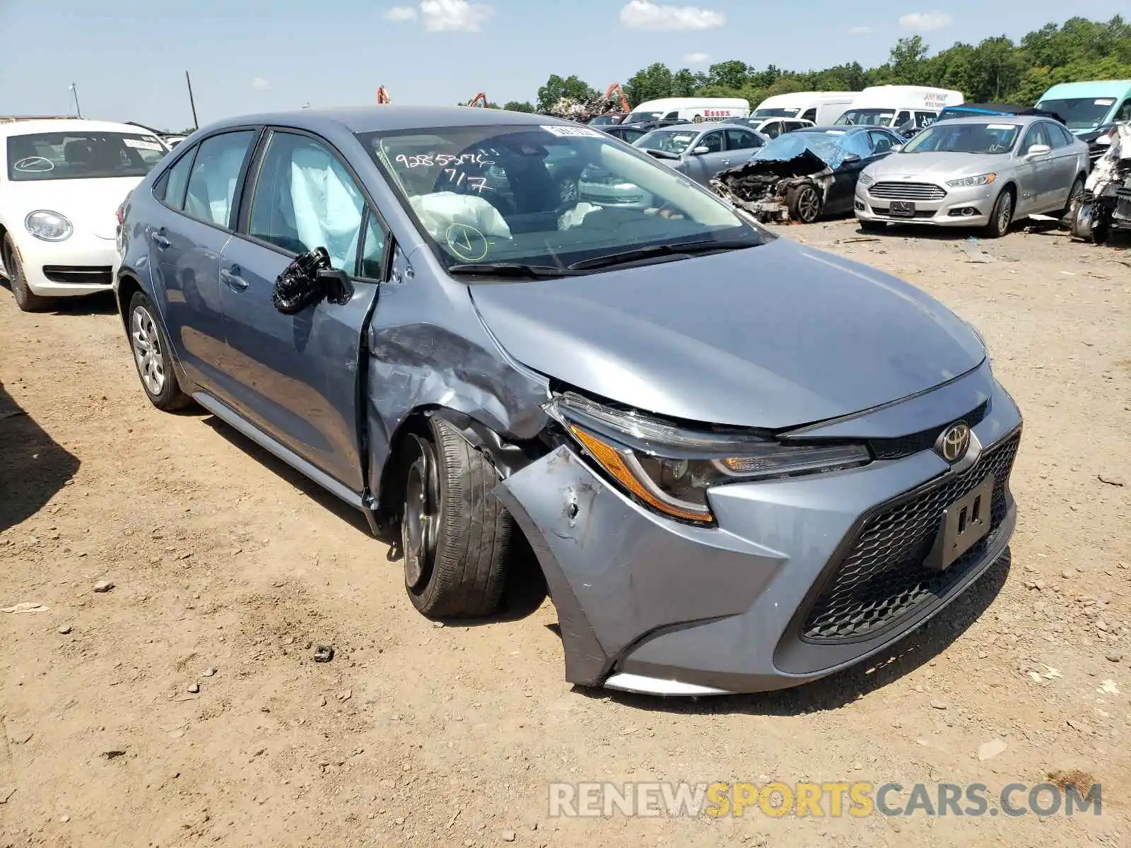 1 Photograph of a damaged car 5YFEPRAE5LP079305 TOYOTA COROLLA 2020