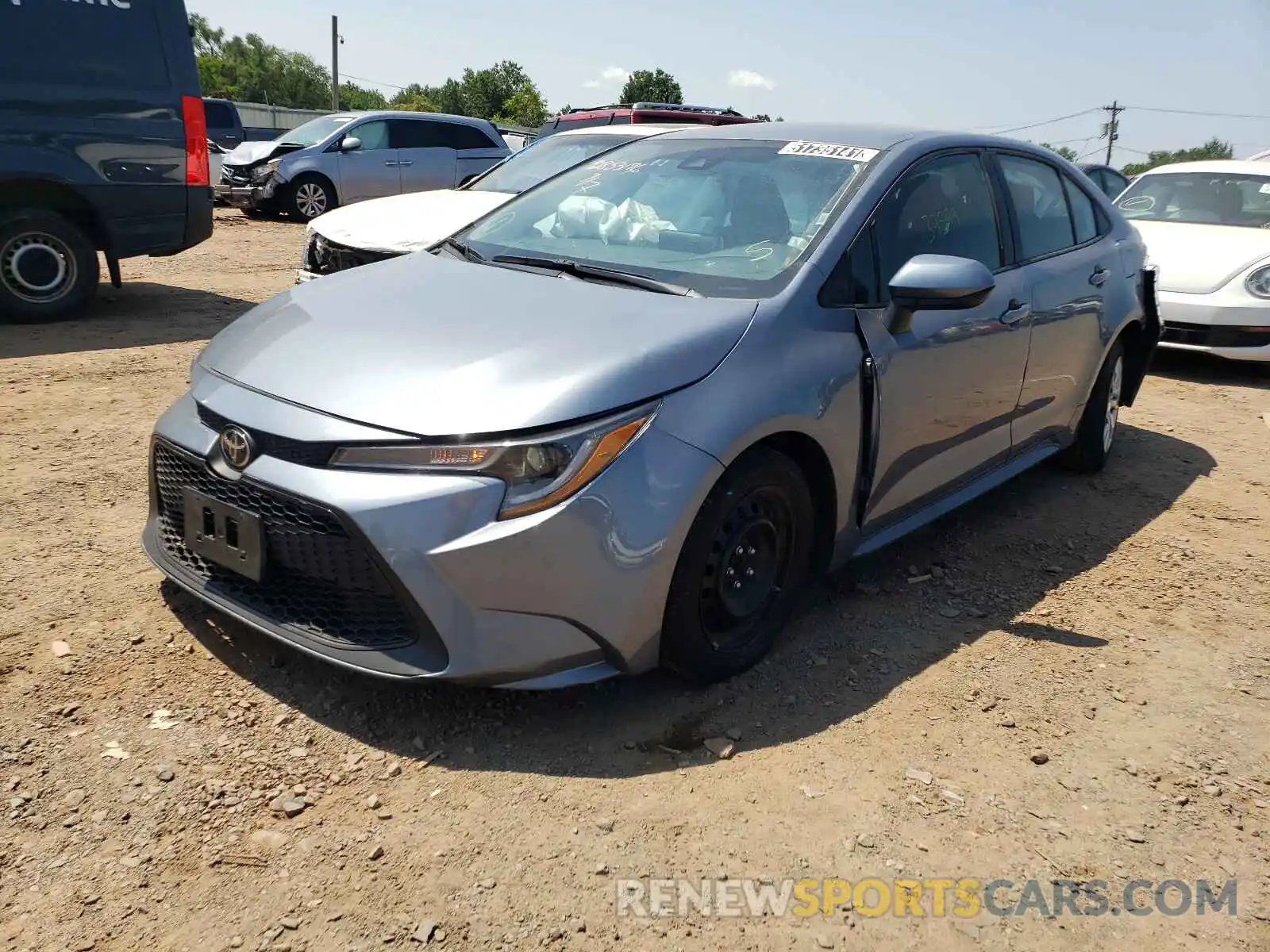 2 Photograph of a damaged car 5YFEPRAE5LP079305 TOYOTA COROLLA 2020