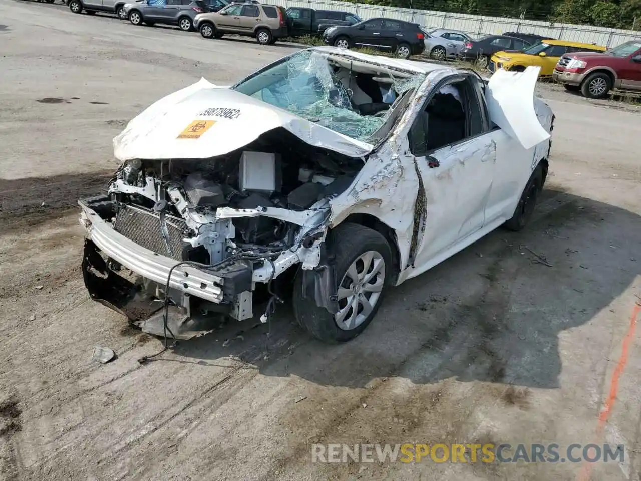 2 Photograph of a damaged car 5YFEPRAE5LP079806 TOYOTA COROLLA 2020