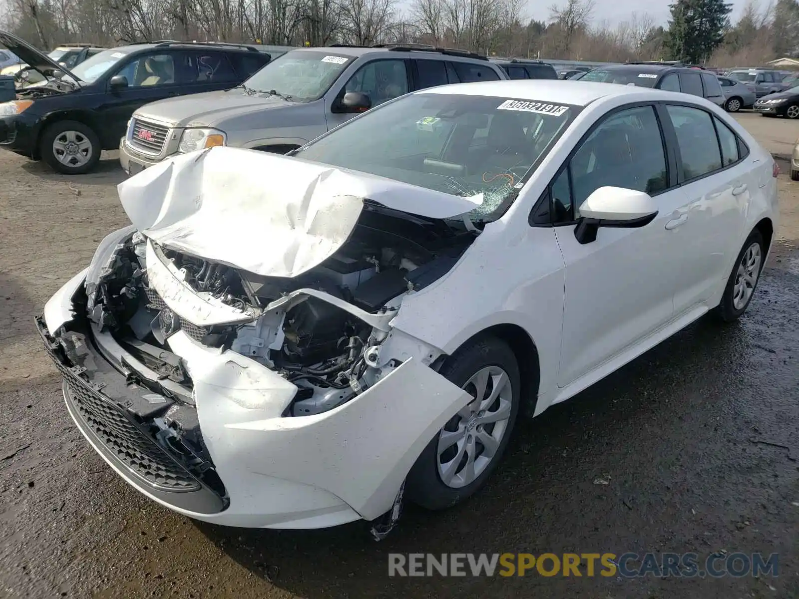 2 Photograph of a damaged car 5YFEPRAE5LP079918 TOYOTA COROLLA 2020