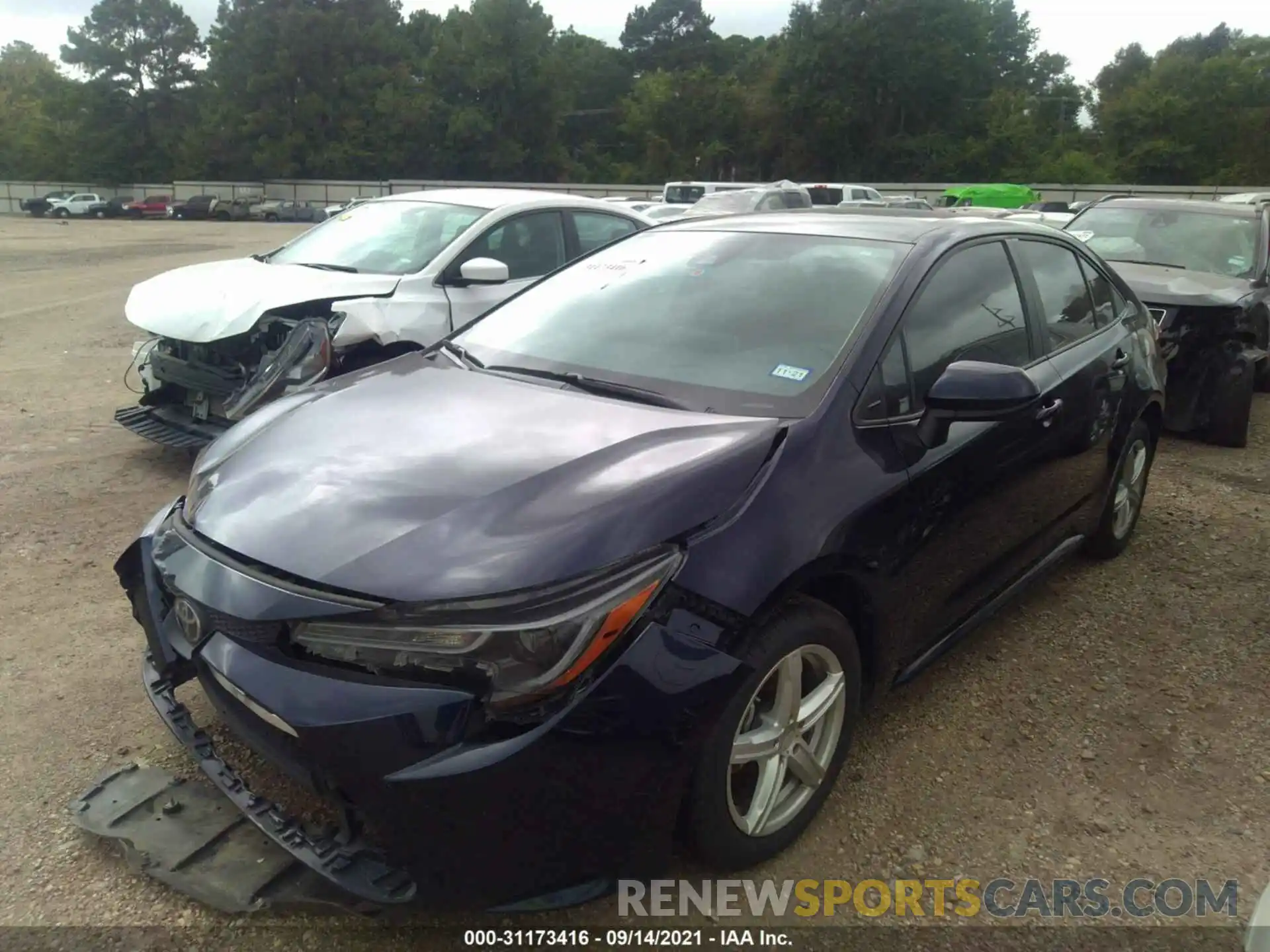 2 Photograph of a damaged car 5YFEPRAE5LP080146 TOYOTA COROLLA 2020