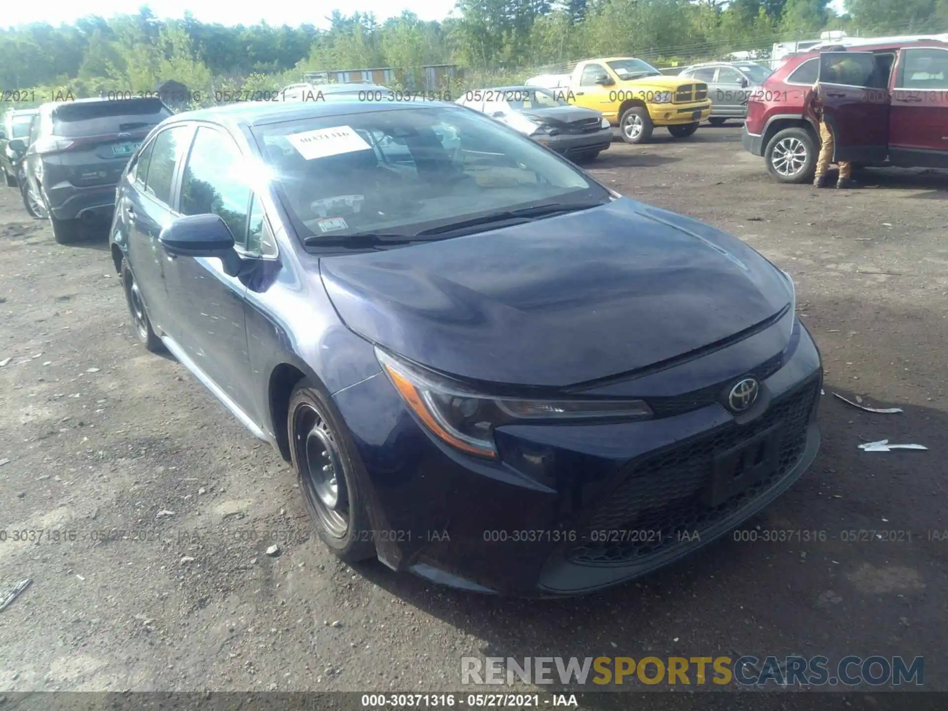 1 Photograph of a damaged car 5YFEPRAE5LP081426 TOYOTA COROLLA 2020