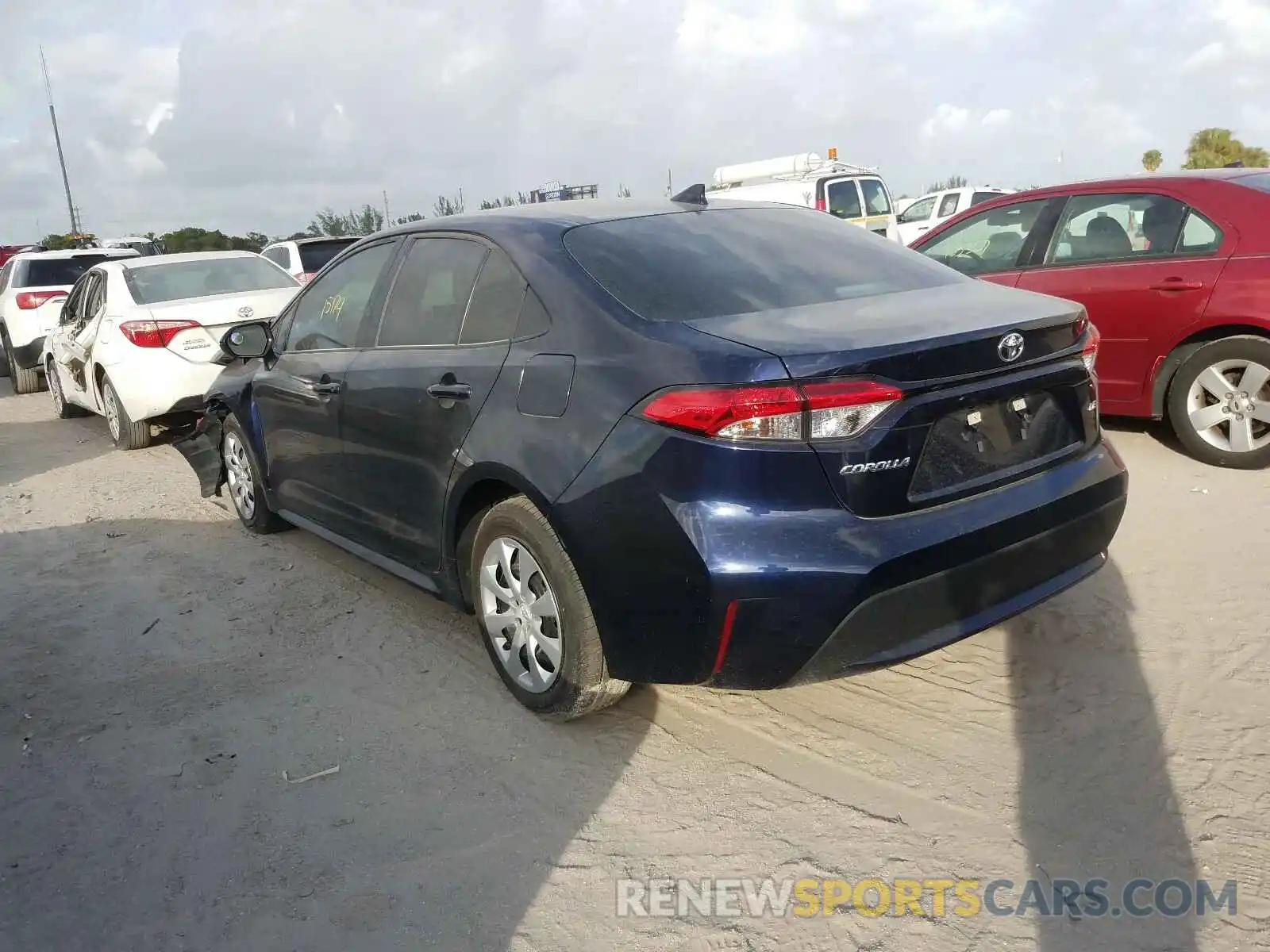 3 Photograph of a damaged car 5YFEPRAE5LP081748 TOYOTA COROLLA 2020