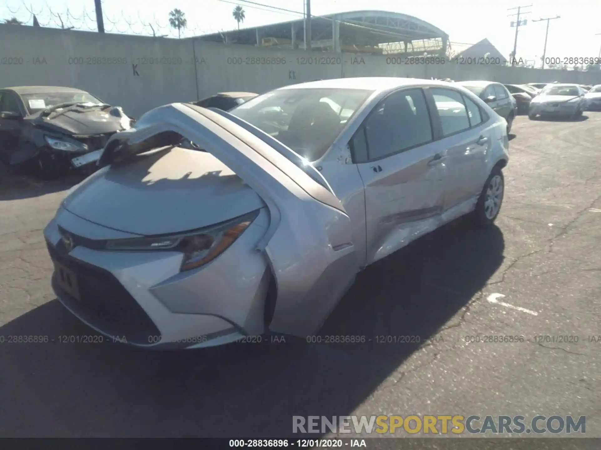 2 Photograph of a damaged car 5YFEPRAE5LP082673 TOYOTA COROLLA 2020