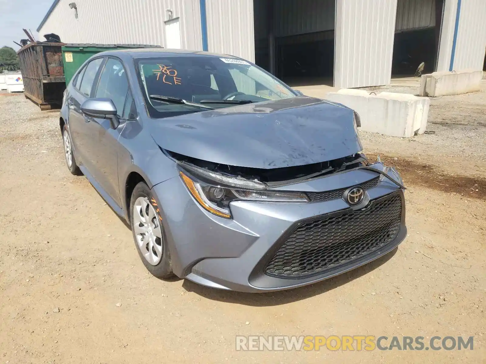 1 Photograph of a damaged car 5YFEPRAE5LP082821 TOYOTA COROLLA 2020