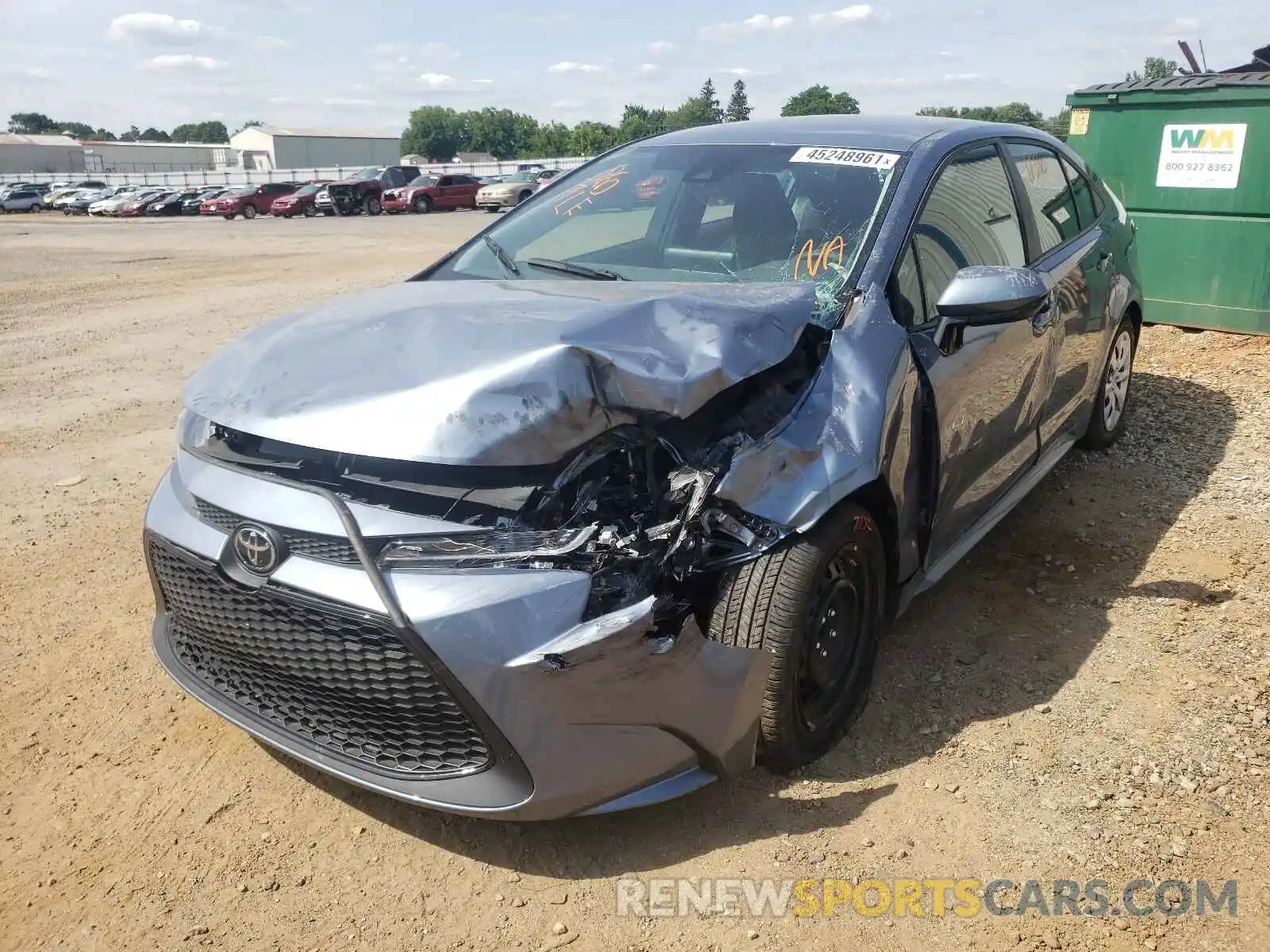 2 Photograph of a damaged car 5YFEPRAE5LP082821 TOYOTA COROLLA 2020