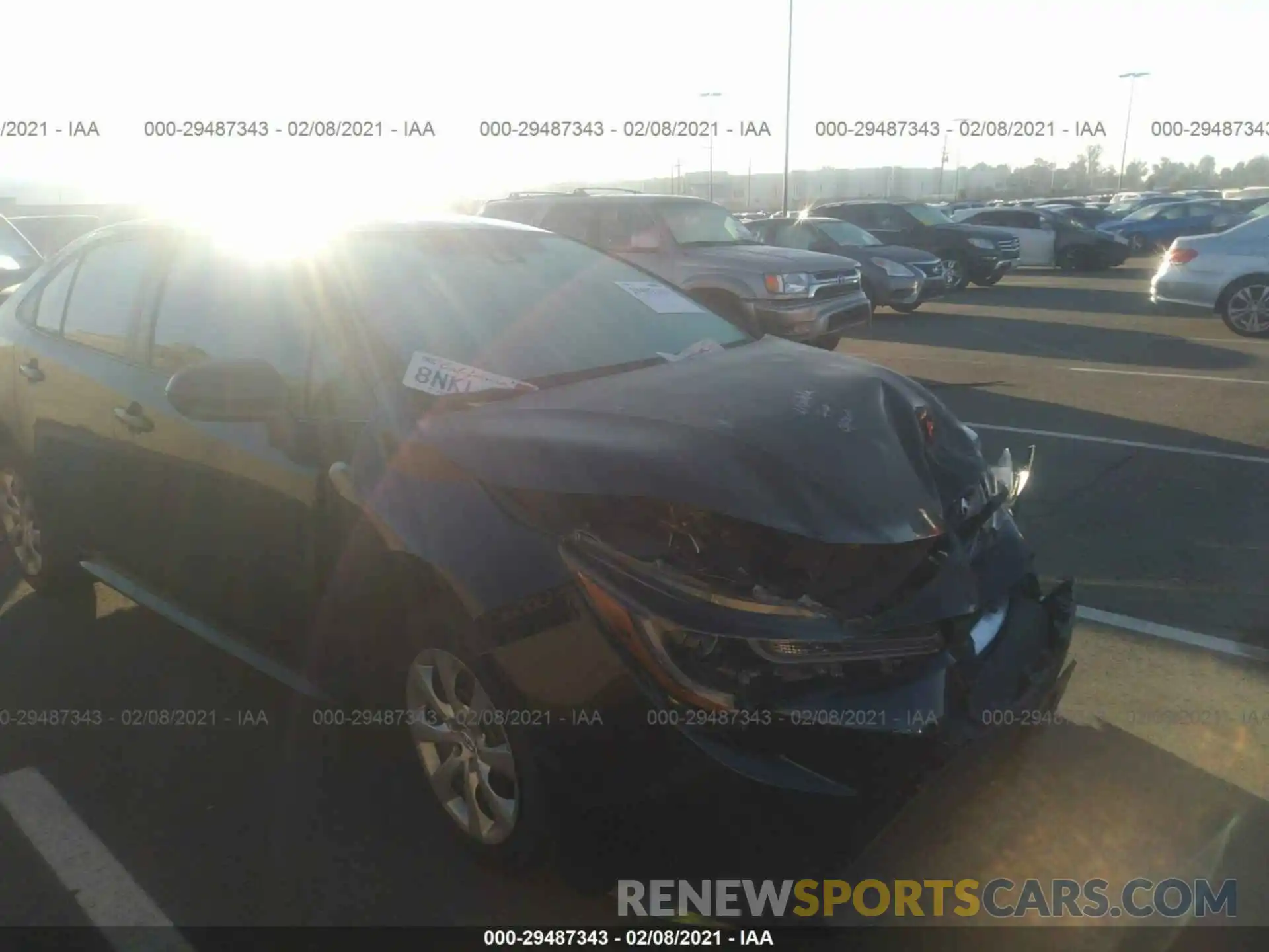 1 Photograph of a damaged car 5YFEPRAE5LP083175 TOYOTA COROLLA 2020