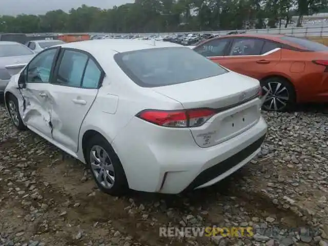 3 Photograph of a damaged car 5YFEPRAE5LP083533 TOYOTA COROLLA 2020