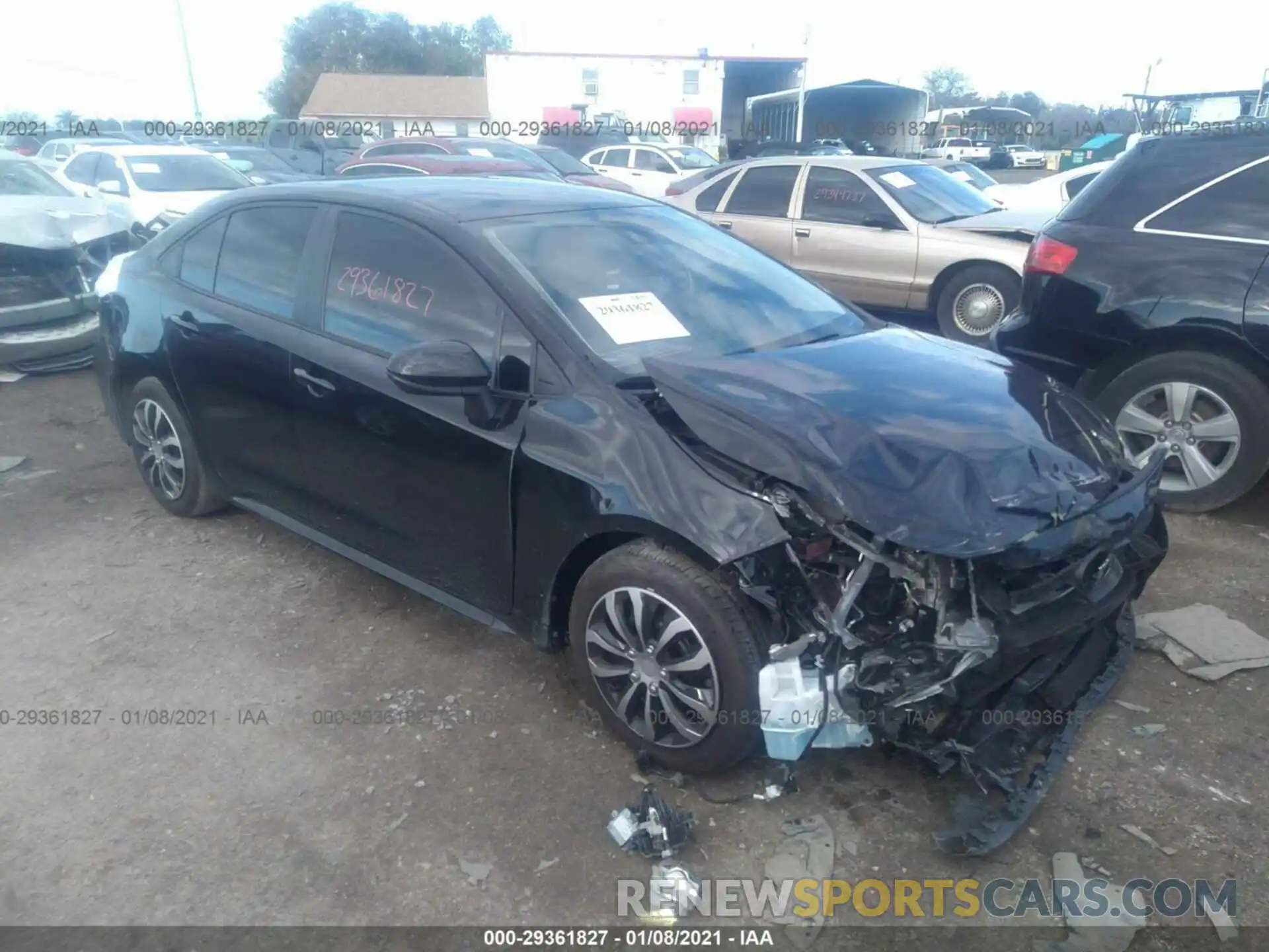 1 Photograph of a damaged car 5YFEPRAE5LP084603 TOYOTA COROLLA 2020