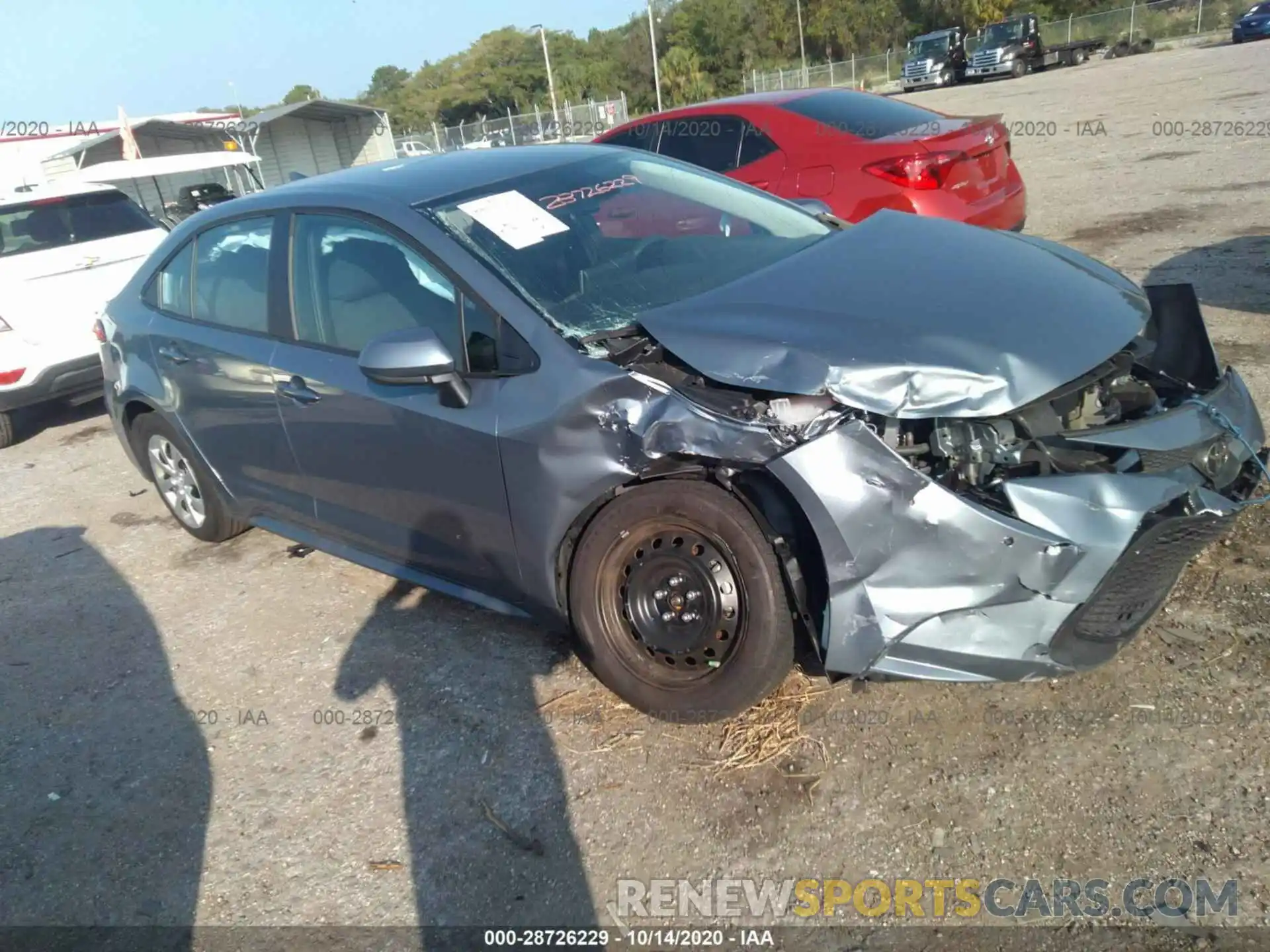 1 Photograph of a damaged car 5YFEPRAE5LP084908 TOYOTA COROLLA 2020