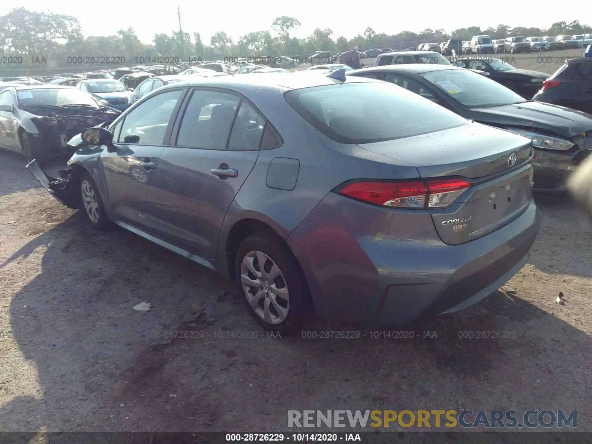 3 Photograph of a damaged car 5YFEPRAE5LP084908 TOYOTA COROLLA 2020