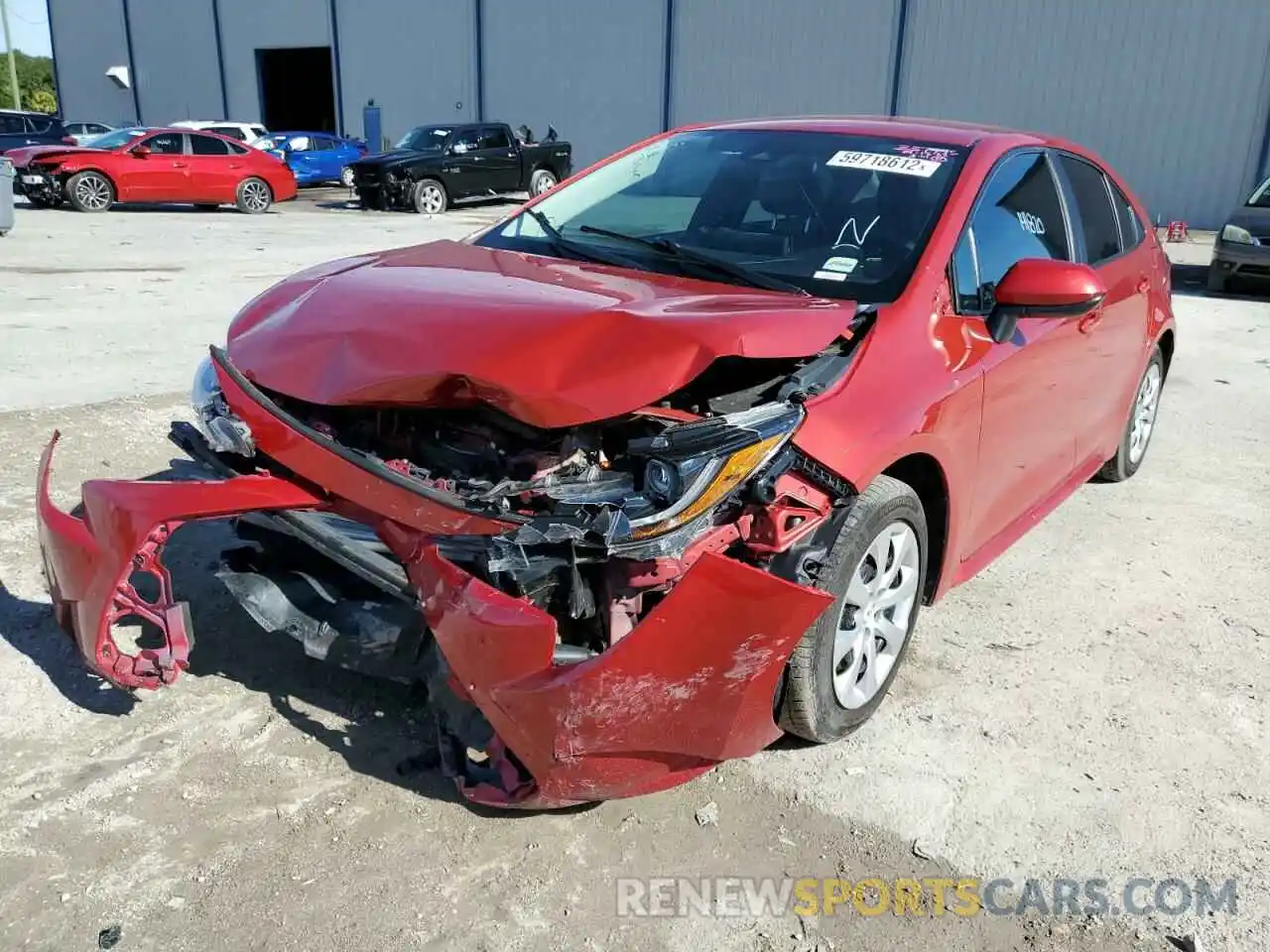 2 Photograph of a damaged car 5YFEPRAE5LP085167 TOYOTA COROLLA 2020