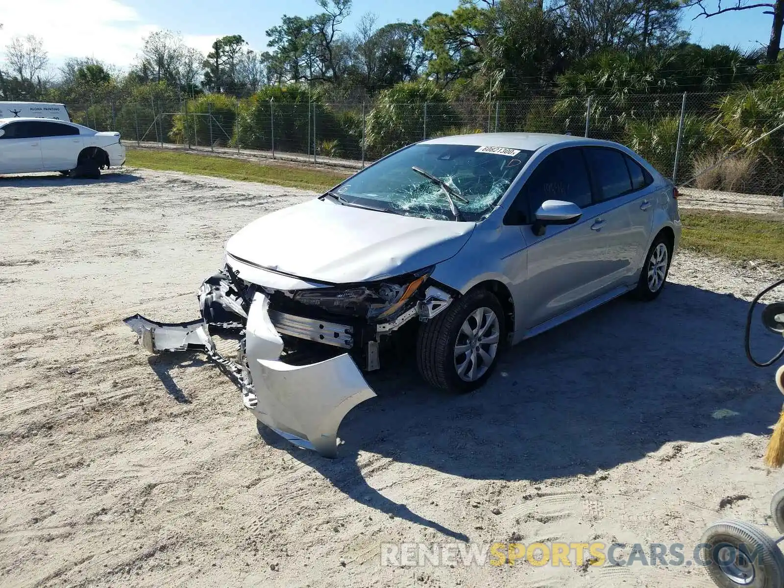 2 Photograph of a damaged car 5YFEPRAE5LP086416 TOYOTA COROLLA 2020