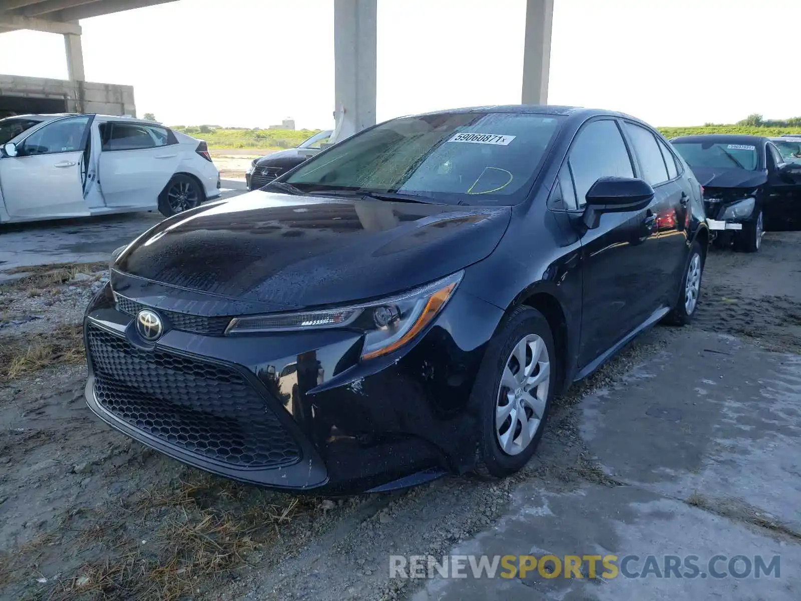 2 Photograph of a damaged car 5YFEPRAE5LP086920 TOYOTA COROLLA 2020