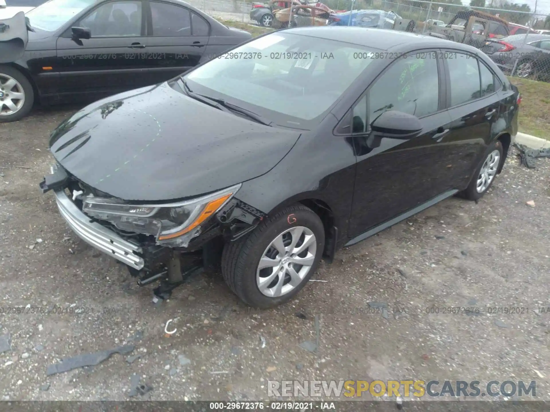 2 Photograph of a damaged car 5YFEPRAE5LP087193 TOYOTA COROLLA 2020