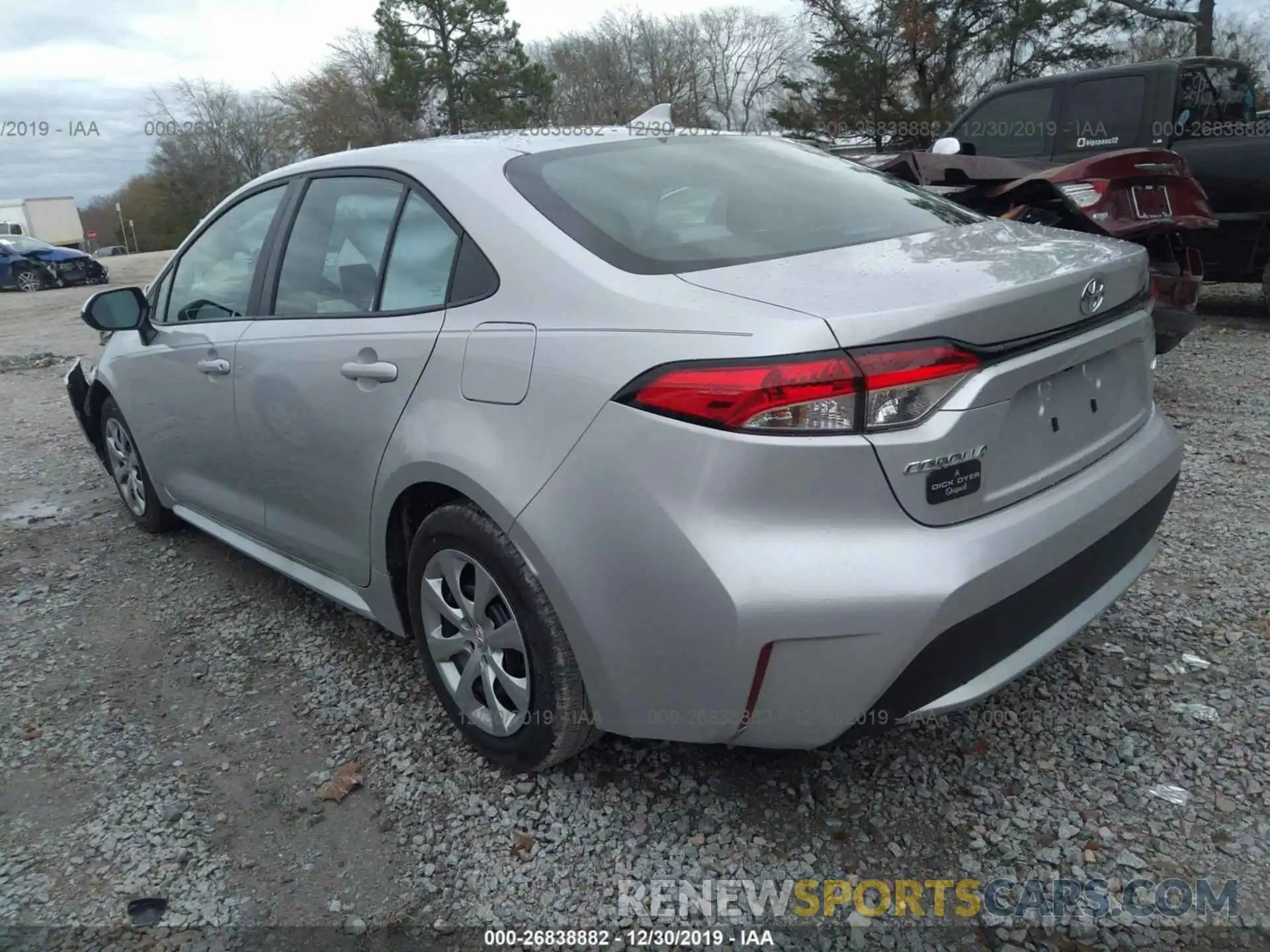 3 Photograph of a damaged car 5YFEPRAE5LP087811 TOYOTA COROLLA 2020