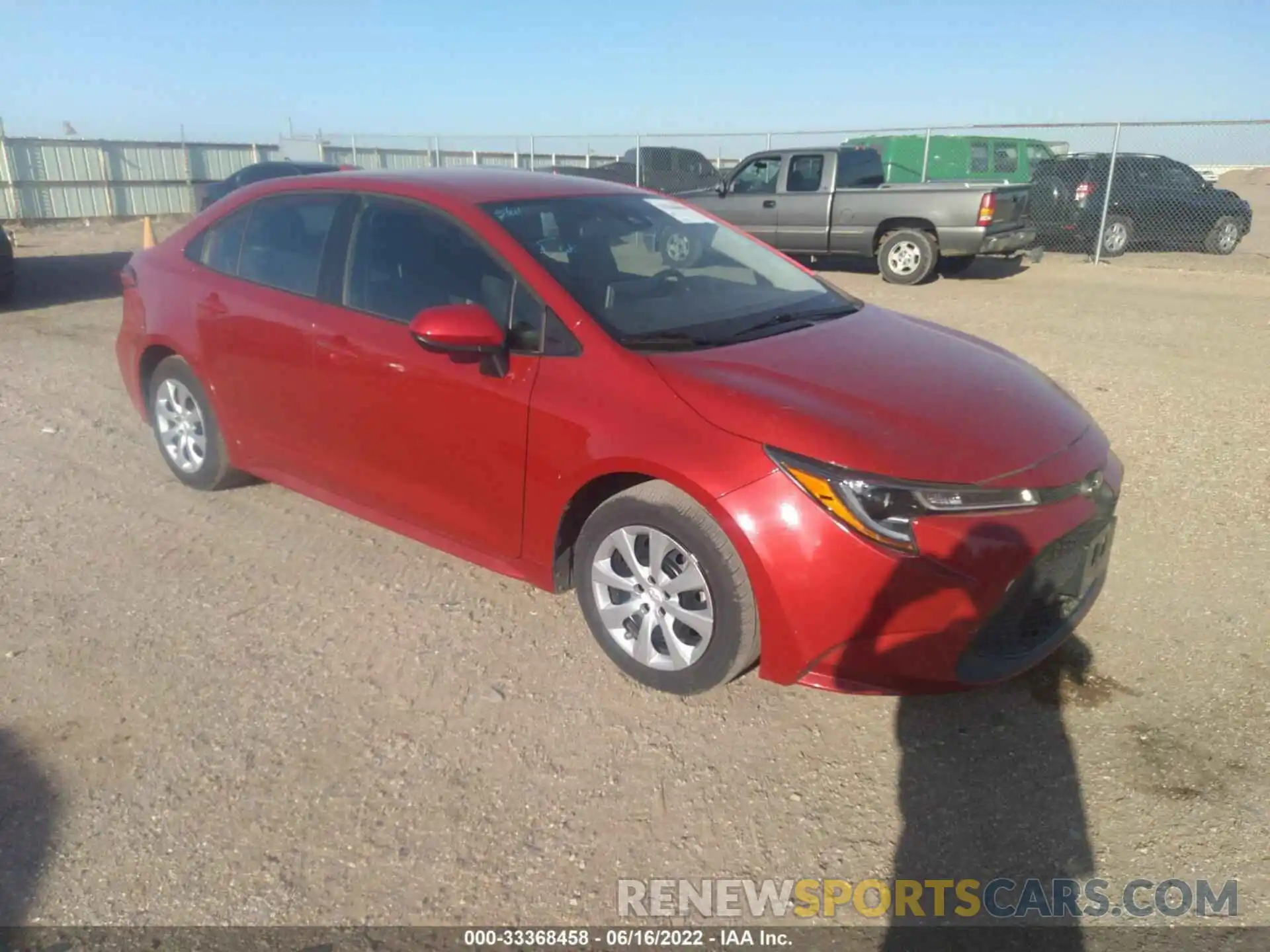 1 Photograph of a damaged car 5YFEPRAE5LP088795 TOYOTA COROLLA 2020