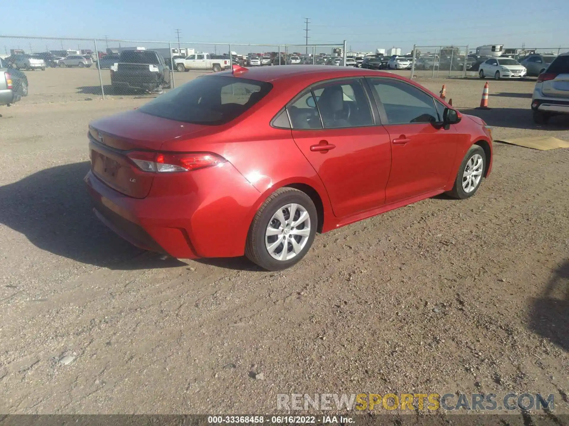 4 Photograph of a damaged car 5YFEPRAE5LP088795 TOYOTA COROLLA 2020