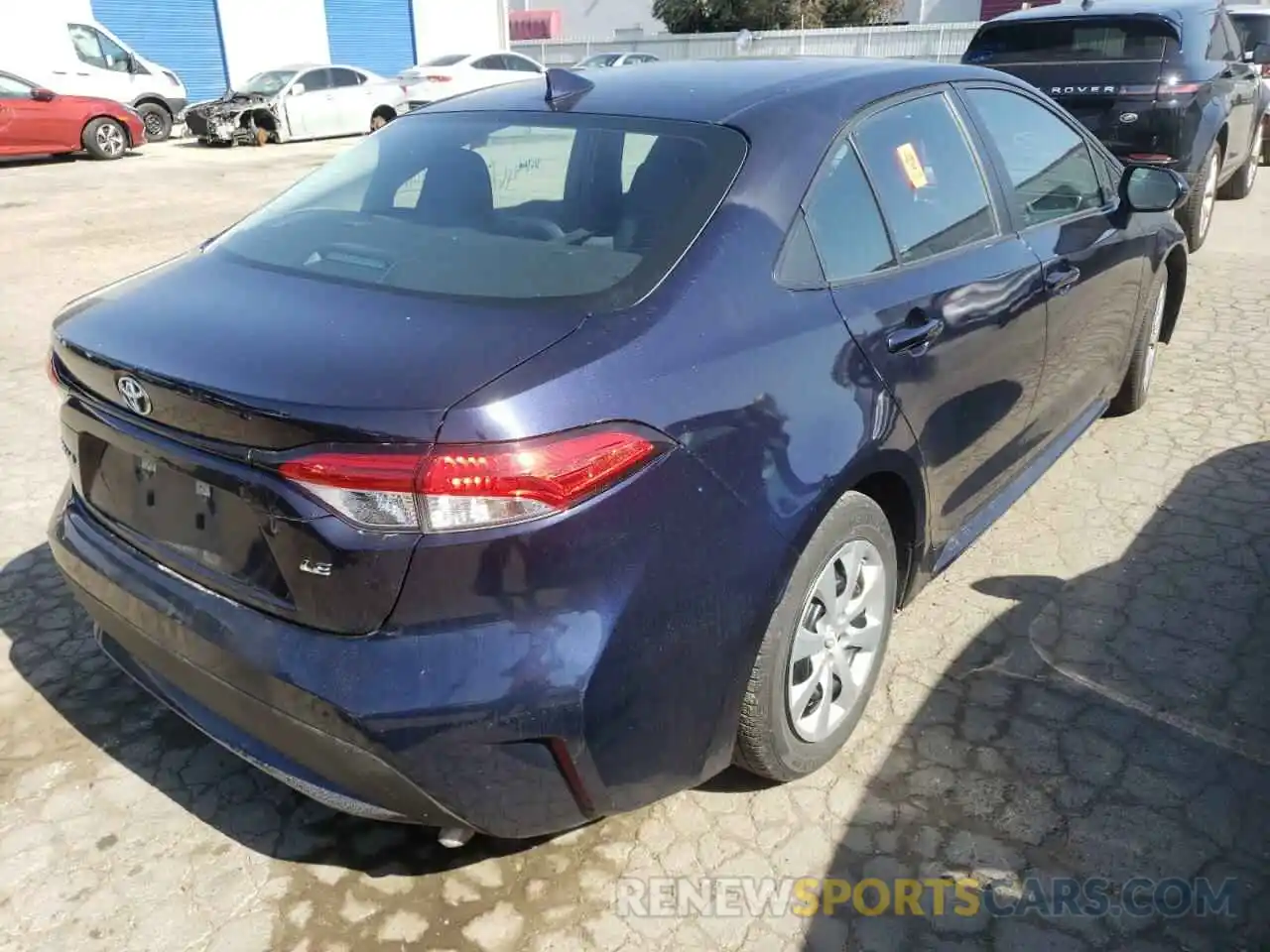 4 Фотография поврежденного автомобиля 5YFEPRAE5LP088893 TOYOTA COROLLA 2020