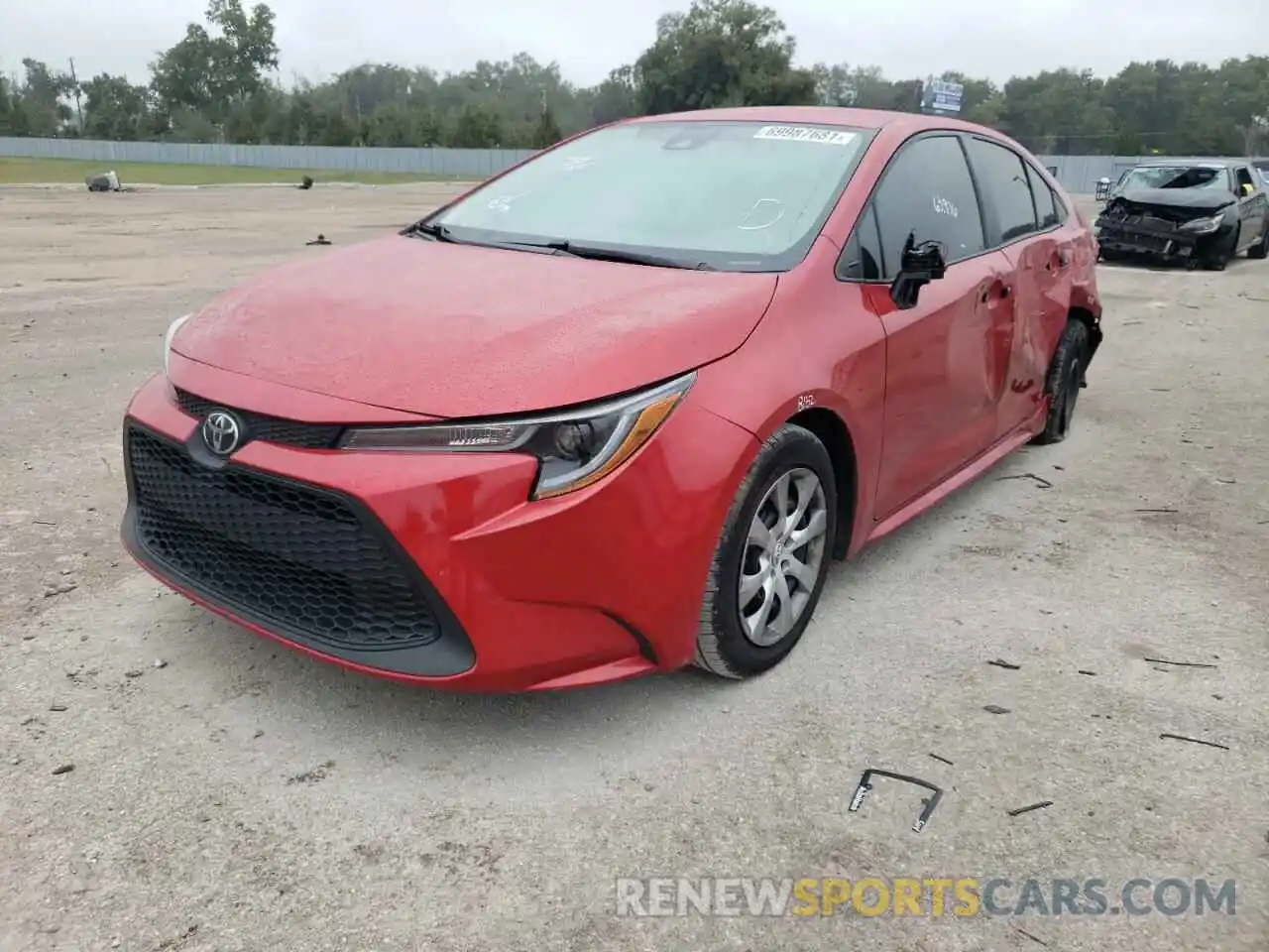 2 Photograph of a damaged car 5YFEPRAE5LP088988 TOYOTA COROLLA 2020