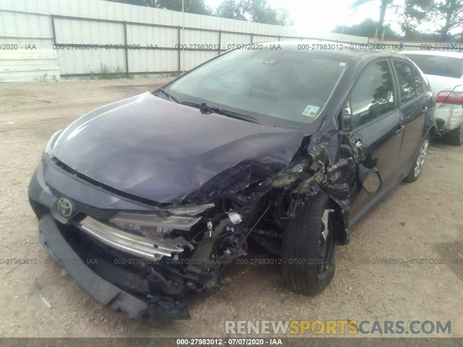 2 Photograph of a damaged car 5YFEPRAE5LP090272 TOYOTA COROLLA 2020