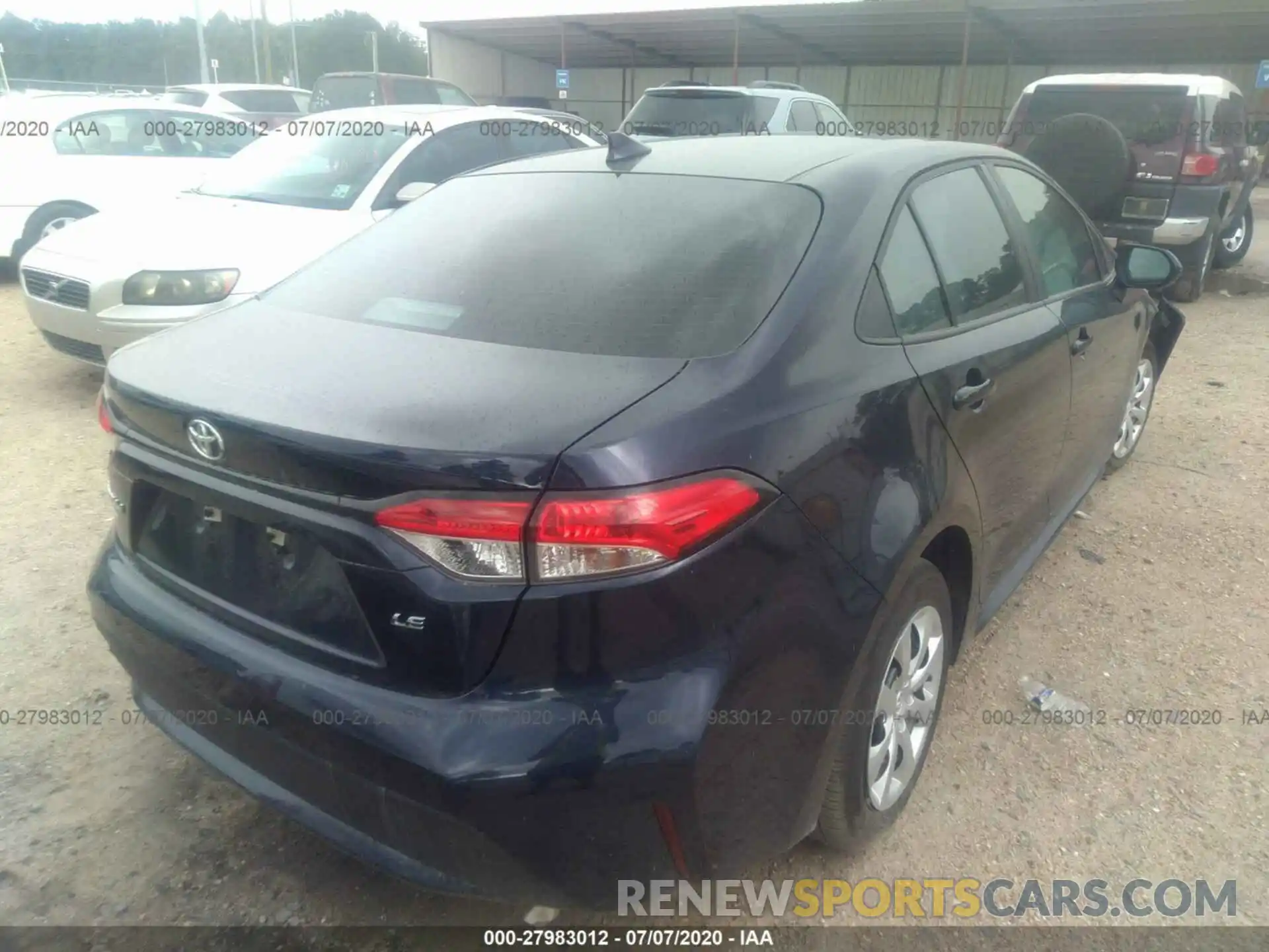 4 Photograph of a damaged car 5YFEPRAE5LP090272 TOYOTA COROLLA 2020