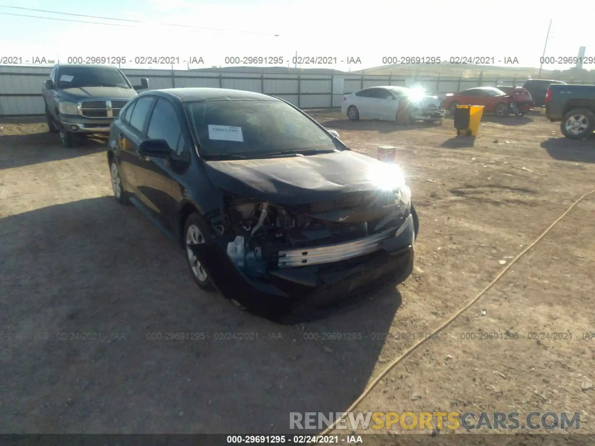 1 Photograph of a damaged car 5YFEPRAE5LP092104 TOYOTA COROLLA 2020