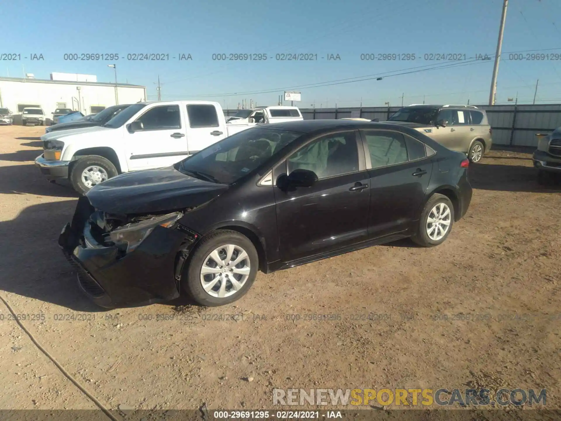 2 Photograph of a damaged car 5YFEPRAE5LP092104 TOYOTA COROLLA 2020