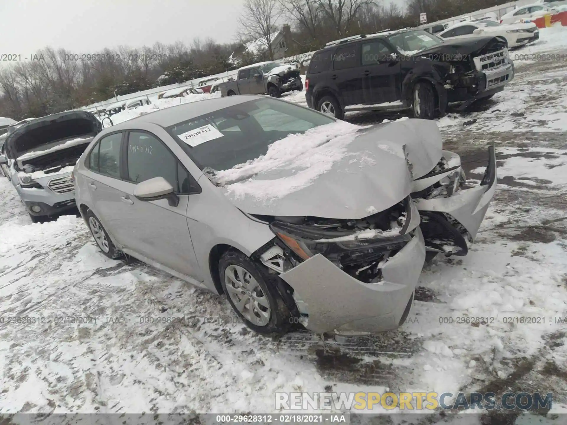 1 Photograph of a damaged car 5YFEPRAE5LP092667 TOYOTA COROLLA 2020