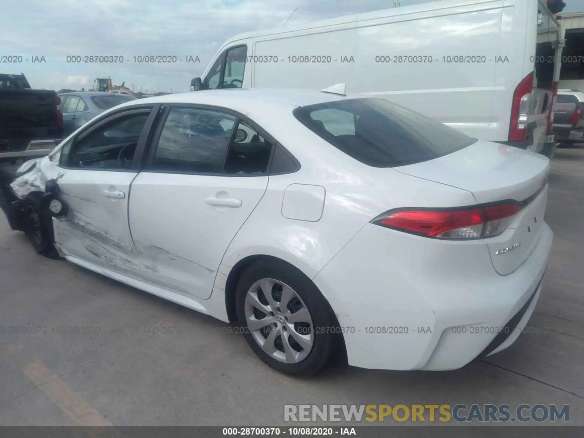 3 Photograph of a damaged car 5YFEPRAE5LP092832 TOYOTA COROLLA 2020