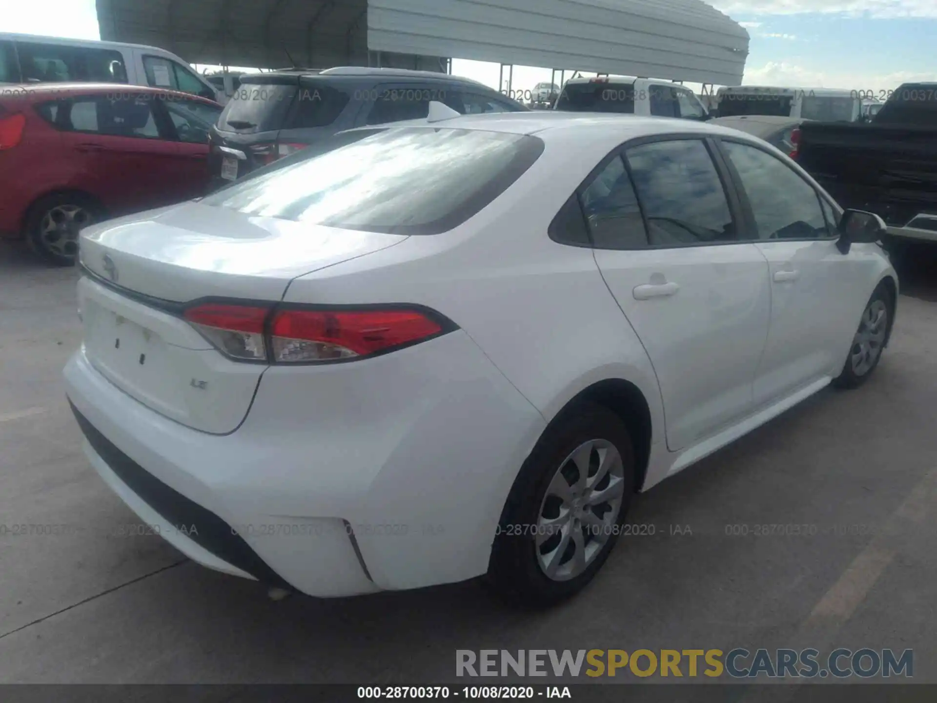 4 Photograph of a damaged car 5YFEPRAE5LP092832 TOYOTA COROLLA 2020