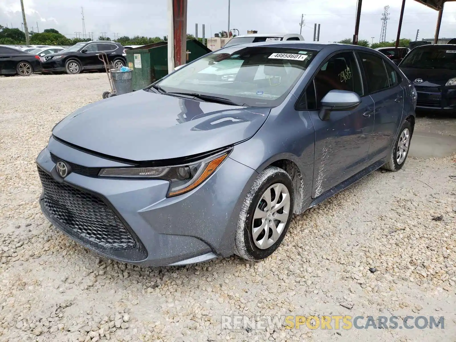 2 Photograph of a damaged car 5YFEPRAE5LP093012 TOYOTA COROLLA 2020