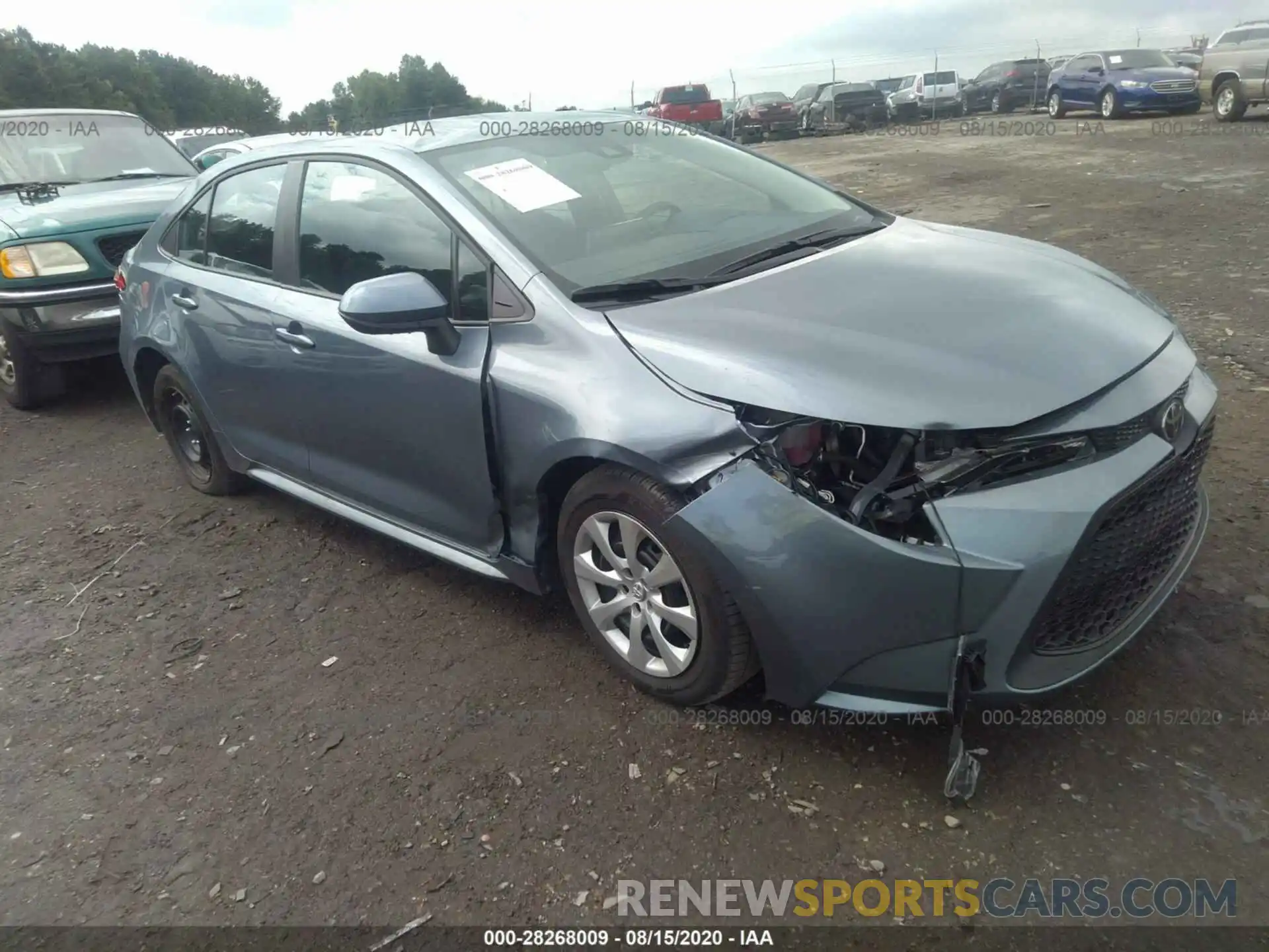 1 Photograph of a damaged car 5YFEPRAE5LP093513 TOYOTA COROLLA 2020